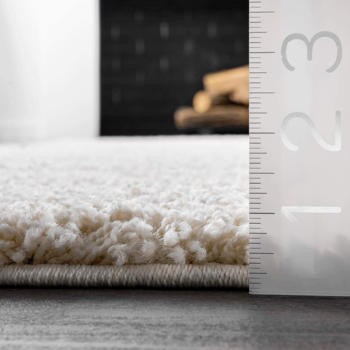 Skørter | nuLOOM Carolyn Cozy Soft & Plush Shag Rug, 4' Square, Cream