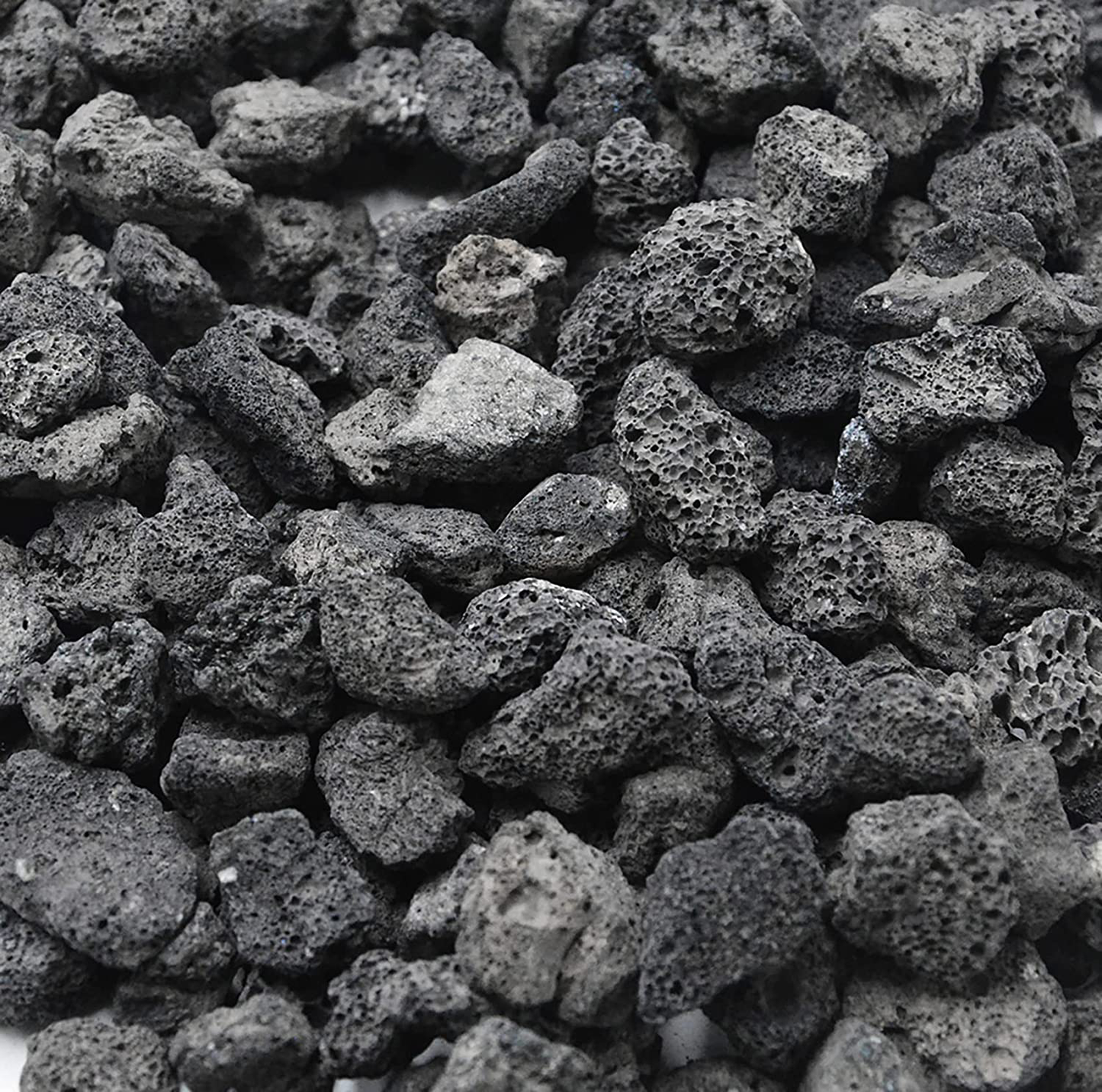 Skørter | Skyflame Black Natural Stones Lava Rock Granules for Gas Fire Pit | Fireplace | Gas Log Set | BBQ Grills | Garden Landscaping Decoration | Cultivation of Potted Plants | Indoor Outdoor Use, 5-lb Bag
