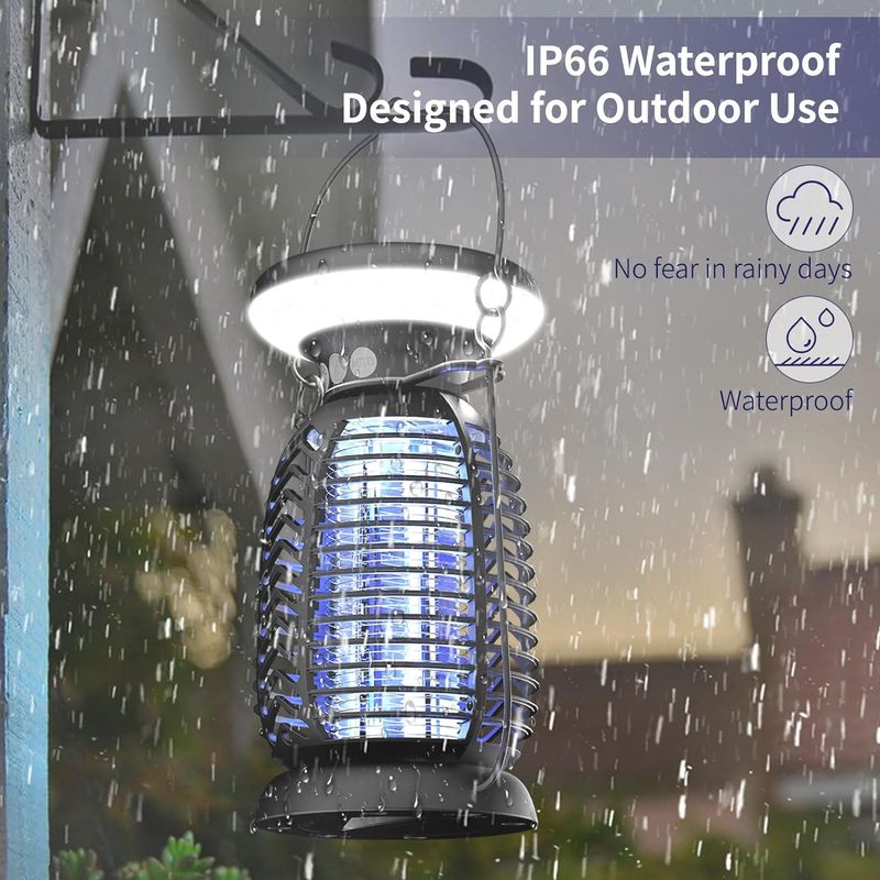 Skorter | Outdoor solar insect killer with LED light - 4000mAh - IP66 waterproof