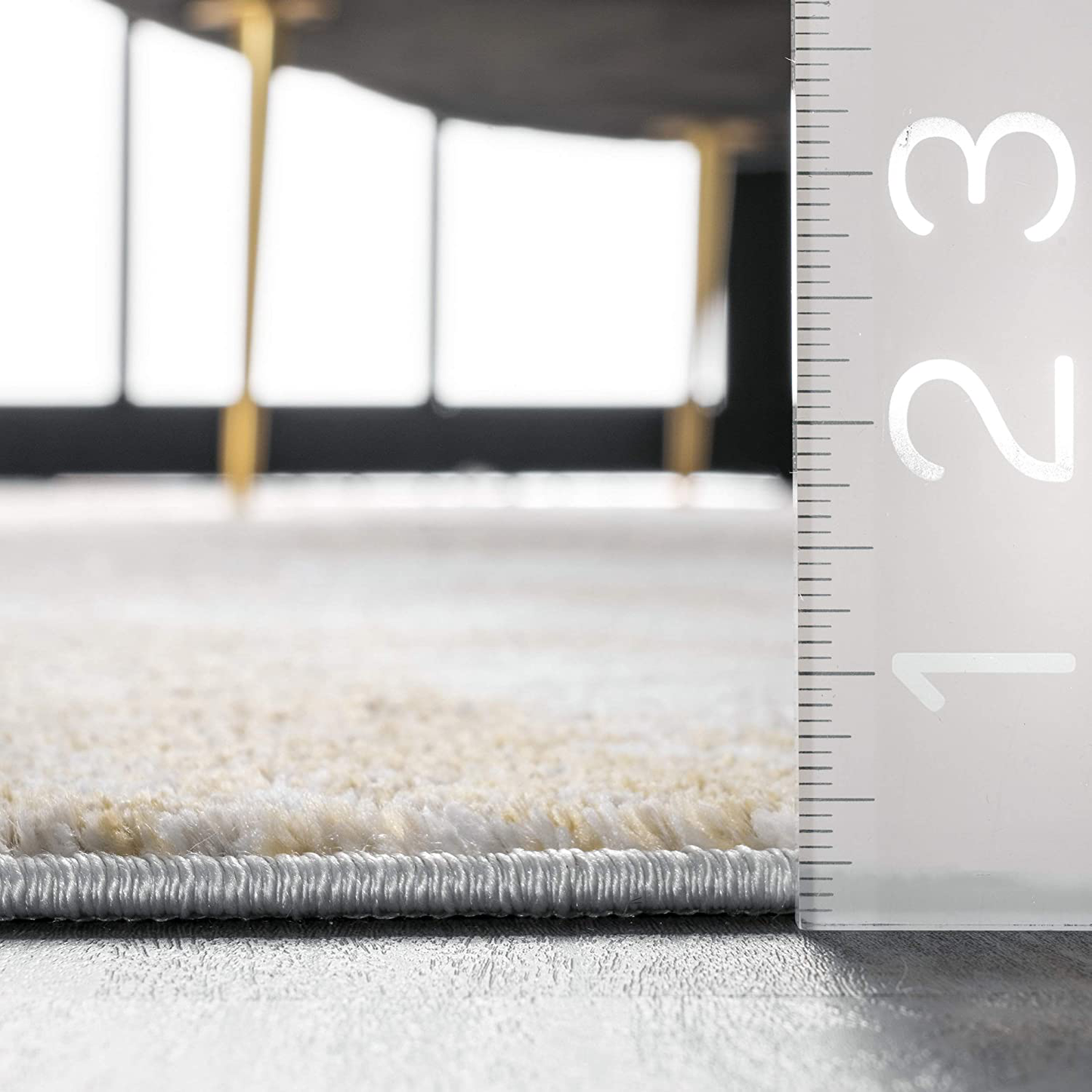 Skørter | nuLOOM Cyn Abstract Area Rug, 3 x 5 Feet, Gold