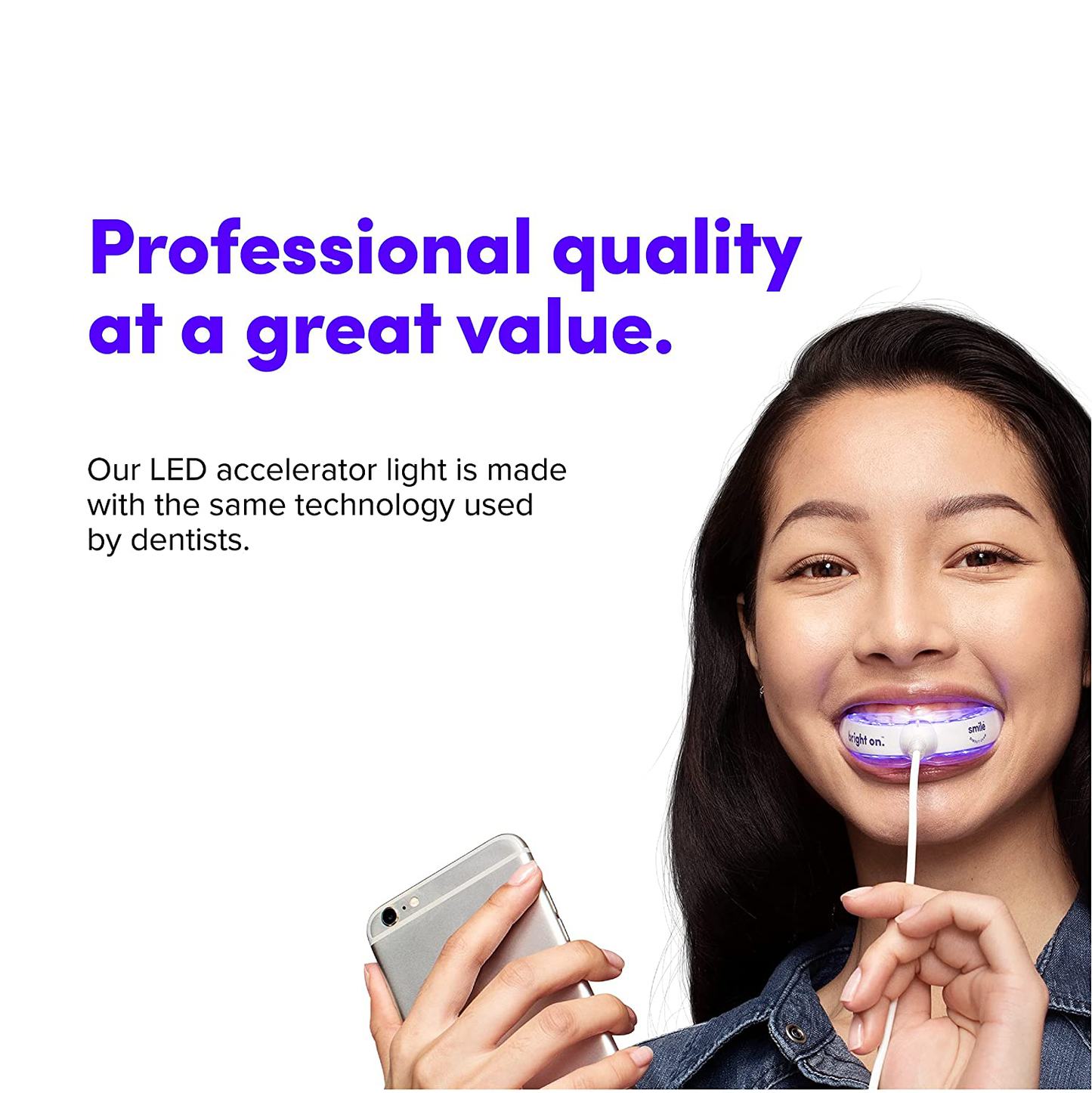 Skorter | Smiledirectclub Teeth Whitening Led Accelerator Light - Whiter Teeth Faster - Use With Smiledirectclub Premium Teeth Whitening