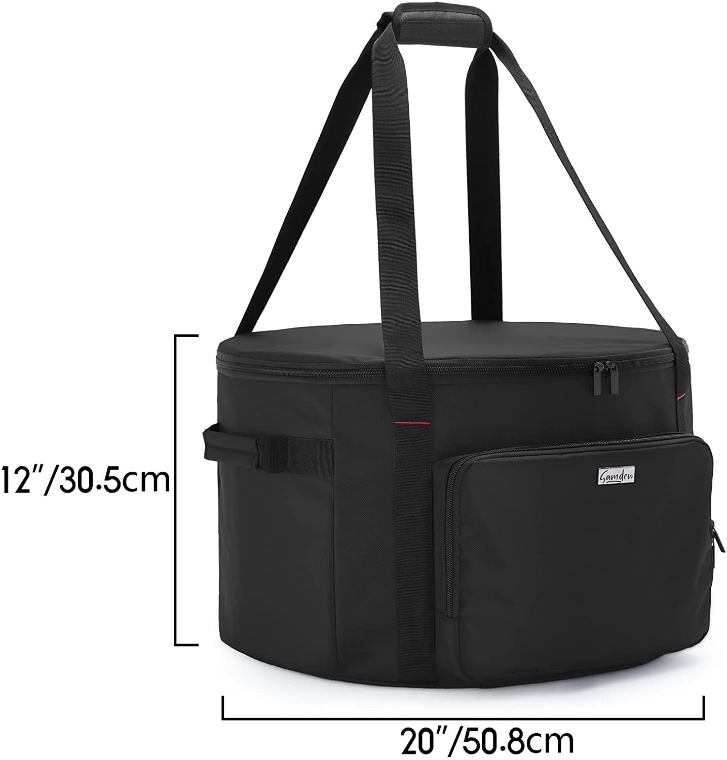 Skørter | SAMDEW 19-inch outdoor fireplace bag compatible with Outland Firebowl model 893 870 823, Firebowl travel carry bag for 19-inch diameter propane gas fireplace, black, bag only