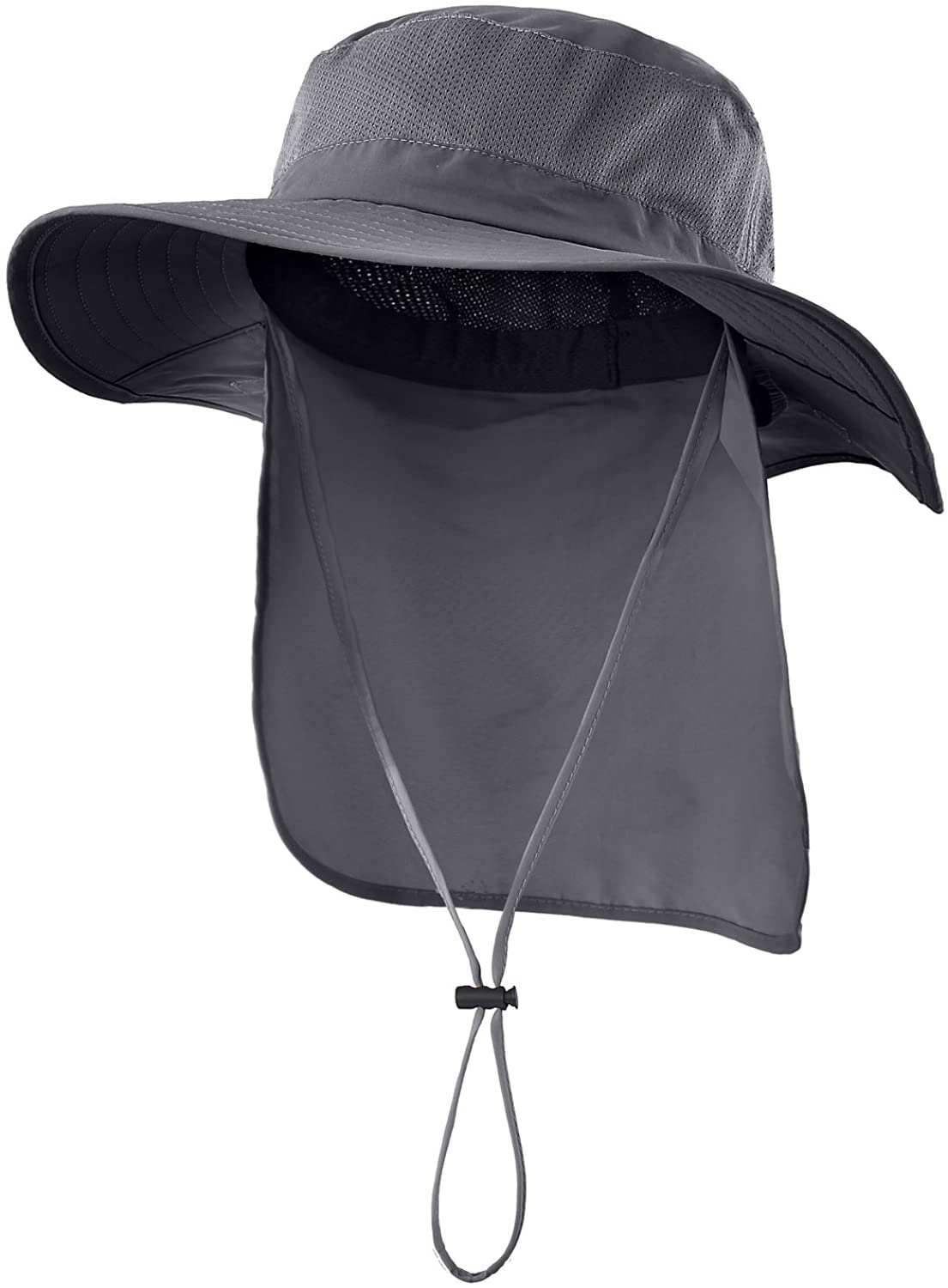 Skorter | Outdoor Upf50+ Mesh Sun Hat Wide Brim Fishing Hat With Neck Flap
