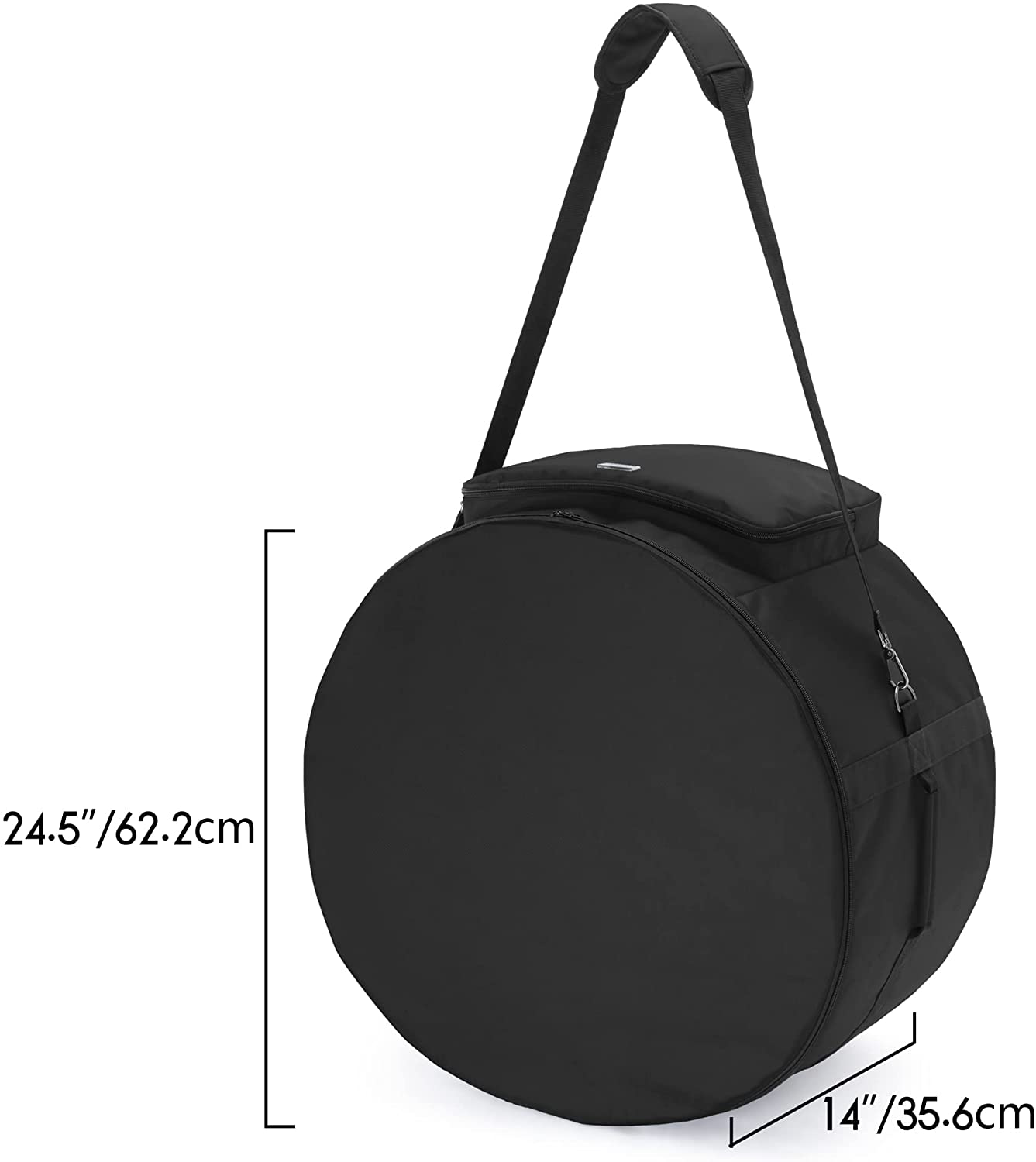 Skørter | SAMDEW 24-inch outdoor fire pit bag compatible with Outland Firebowl model 883 885, Firebowl travel carry axe for 24-inch diameter propane gas fire pit, black, bag only