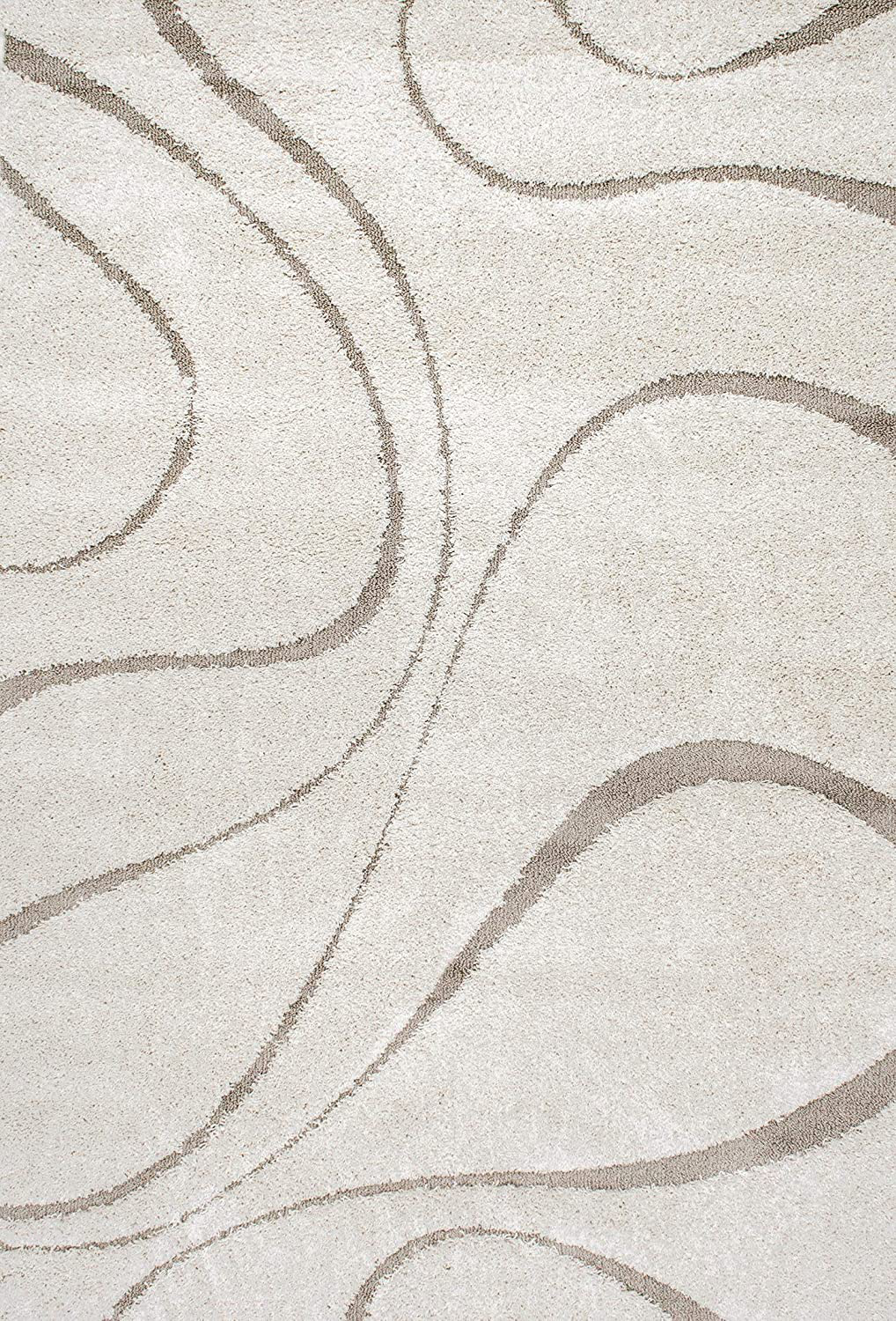 Skørter | nuLOOM Carolyn Cozy Soft & Plush Shag Rug, 4' Square, Cream