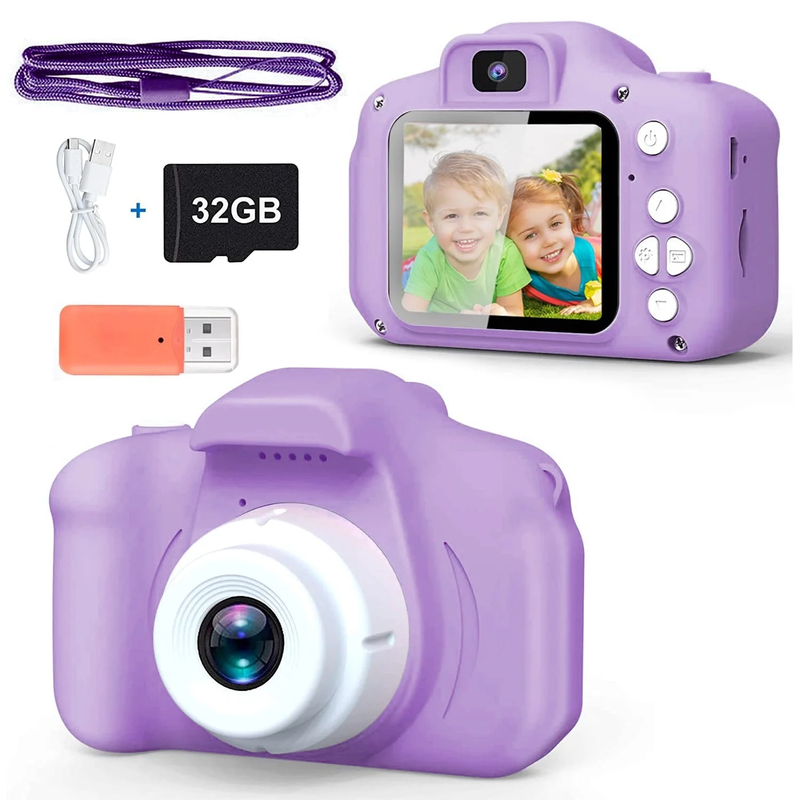 Skørter | Kids 1080P HD 20MP Digital Camera with 32GB SD card