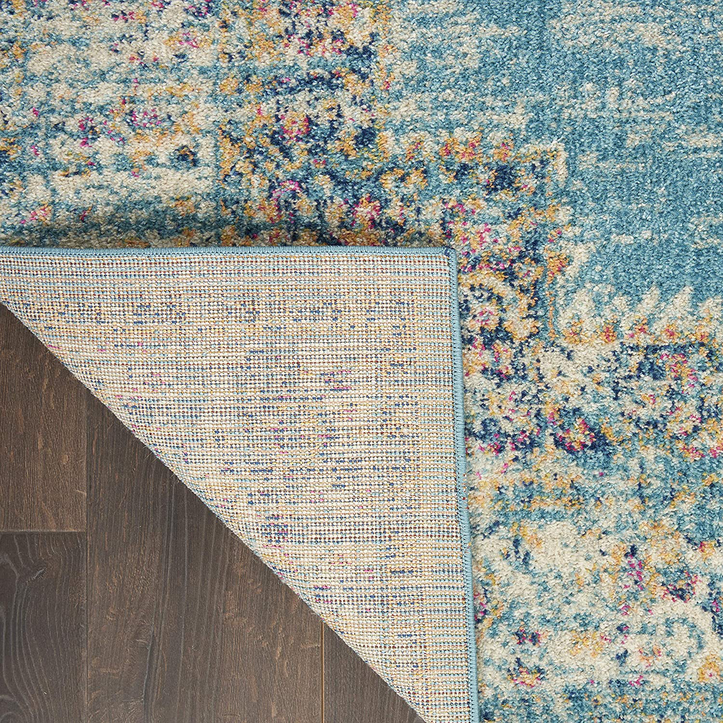 Skørter | Nourison Passion 4' x 6' Ivory Light Blue Rug, 3'9" x 5'9", 5 Feet
