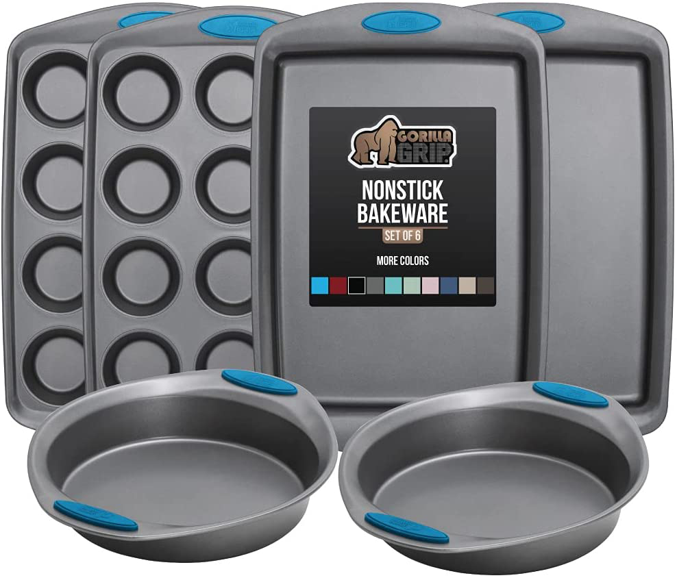 Skørter | Multipack Gorilla Grip Bakeware Sets, Nonstick, Heavy Duty Carbon Steel