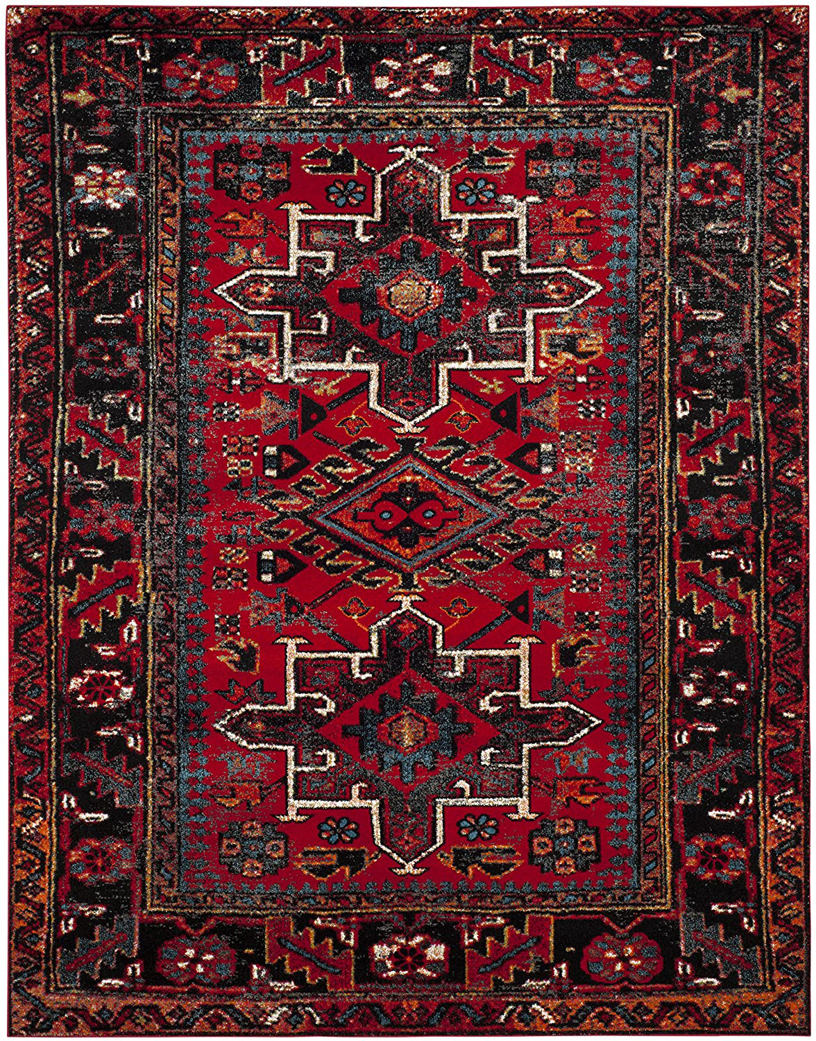 Skørter | Safavieh Vintage Hamadan Collection VTH211A Oriental Traditional Persian Non-Shedding Stain Resistant Living Room Bedroom Runner, 2'3" x 8', Red / Multi