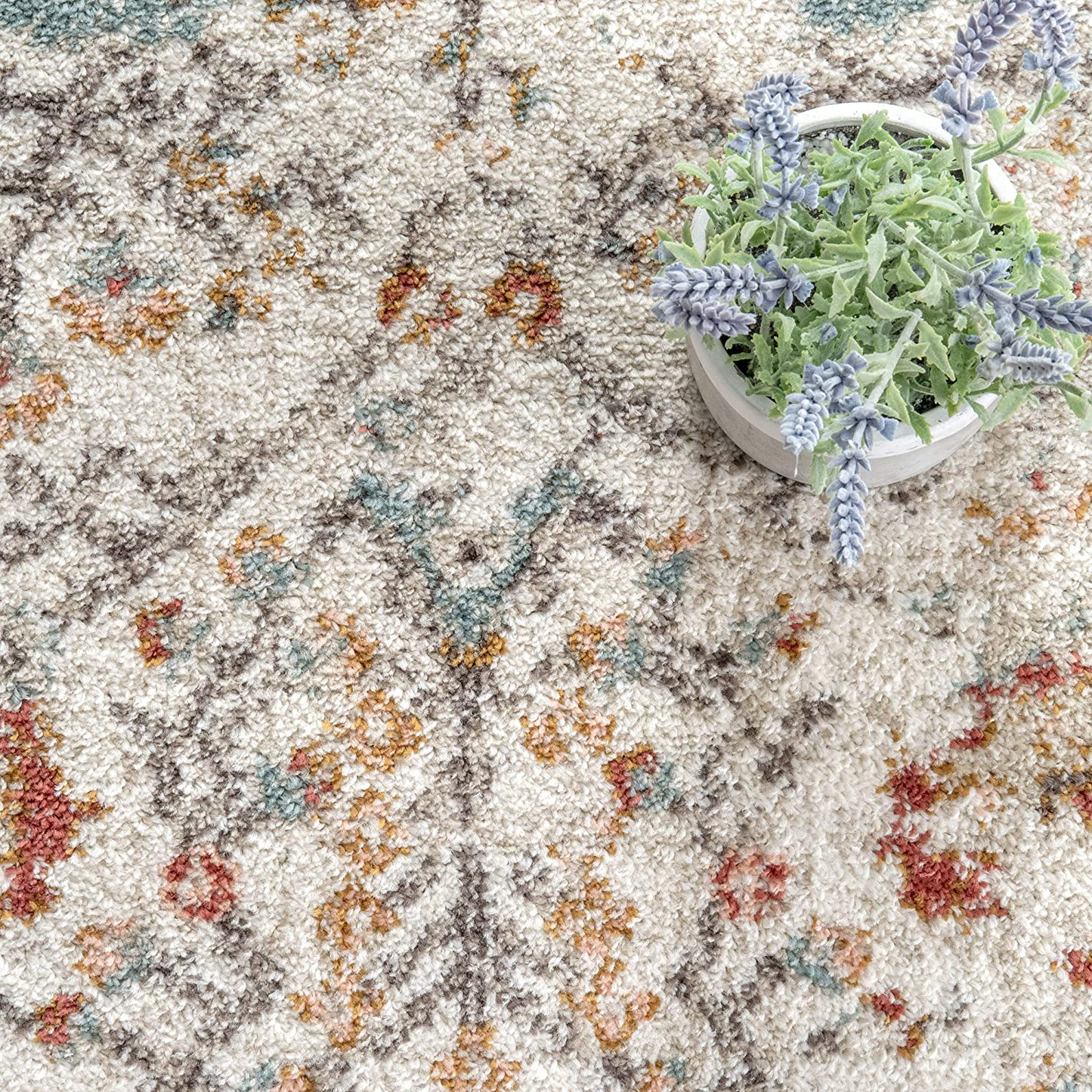 Skørter | nuLOOM Rose Persian Vintage Runner Rug, 2' 6" x 6', Beige