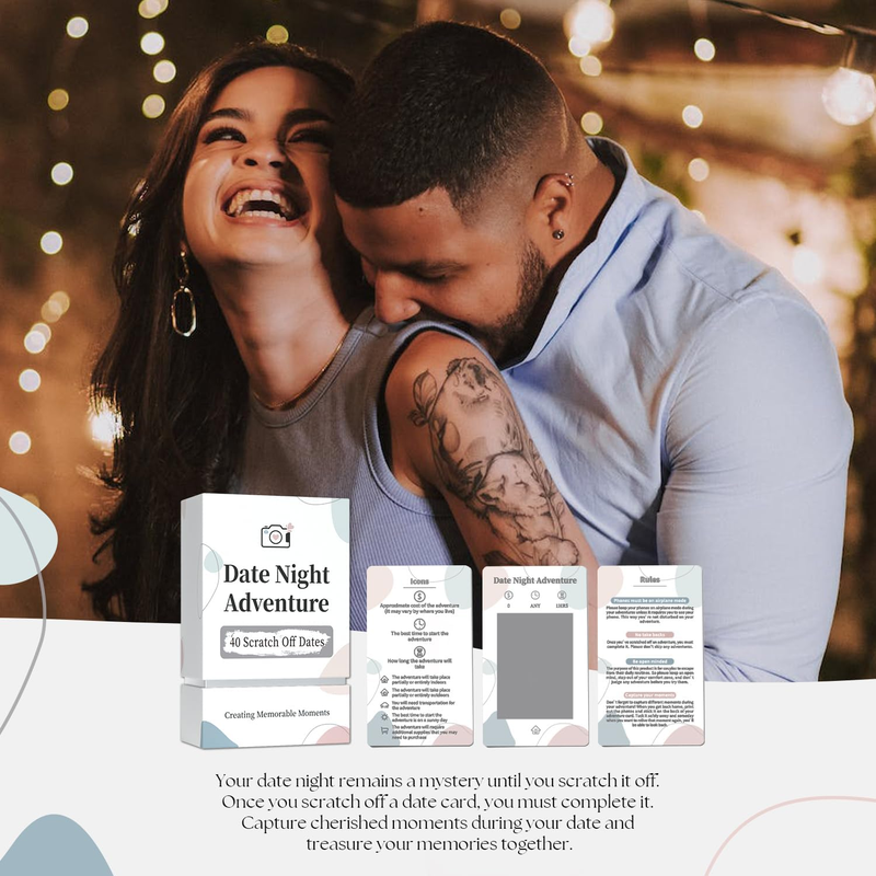 Skørter | 40 Date Ideas For Date Night - Unique Date Scratch Off Cards