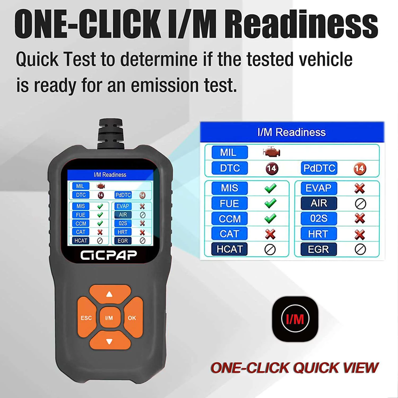 Skørter | OBD2 Scanner Error Code Reader, Engine Fault Car Diagnostic Tool for Rapid Error Code Detection