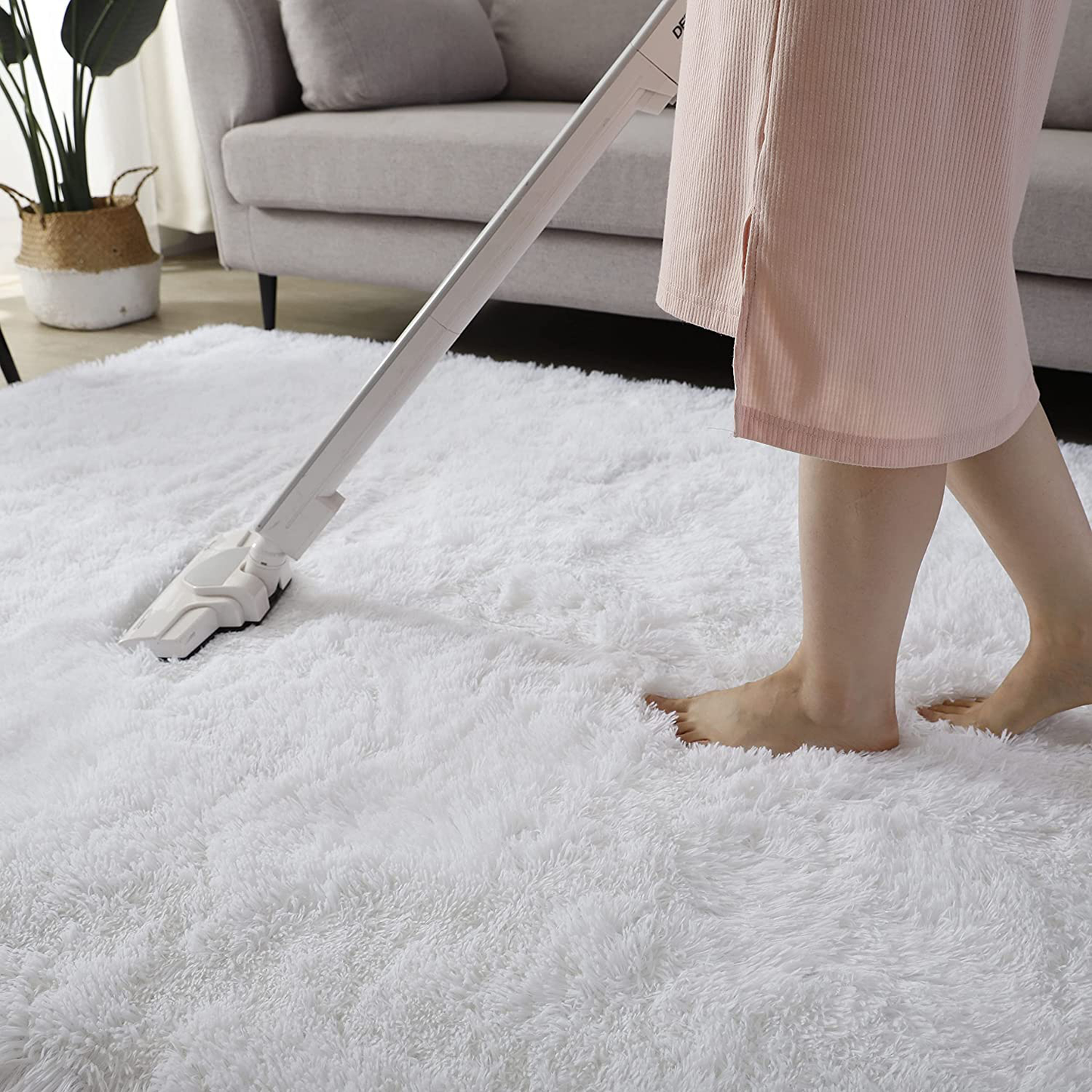 Skørter | GKLUCKIN Shag Ultra Soft Area Rug, Fluffy 5'x8' Light Navy Blue Rugs Plush Fuzzy Non-Skid Indoor Faux Fur Rugs Fuzzy Rugs for Living Room Bedroom Kids Room Playroom Decor