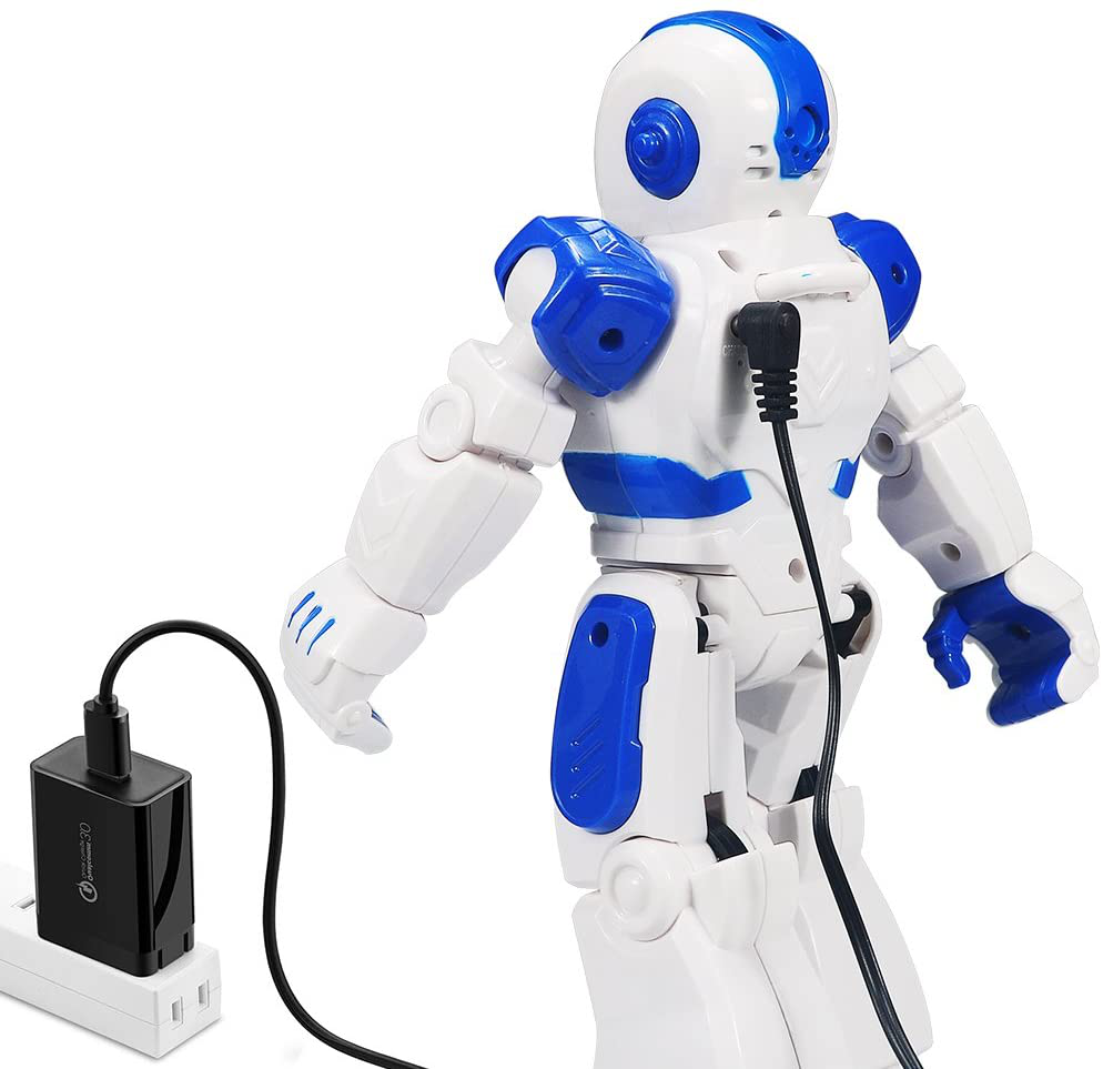 Skorter | Remote Controlled Robot For Kids, Sikaye Intelligent Programmable Robot With Infrared Controller Toy, Dance, Sing, Moonwalk and LED Eyes, Motion Sensor Robot Kit For Kids Entertainment (Blue)