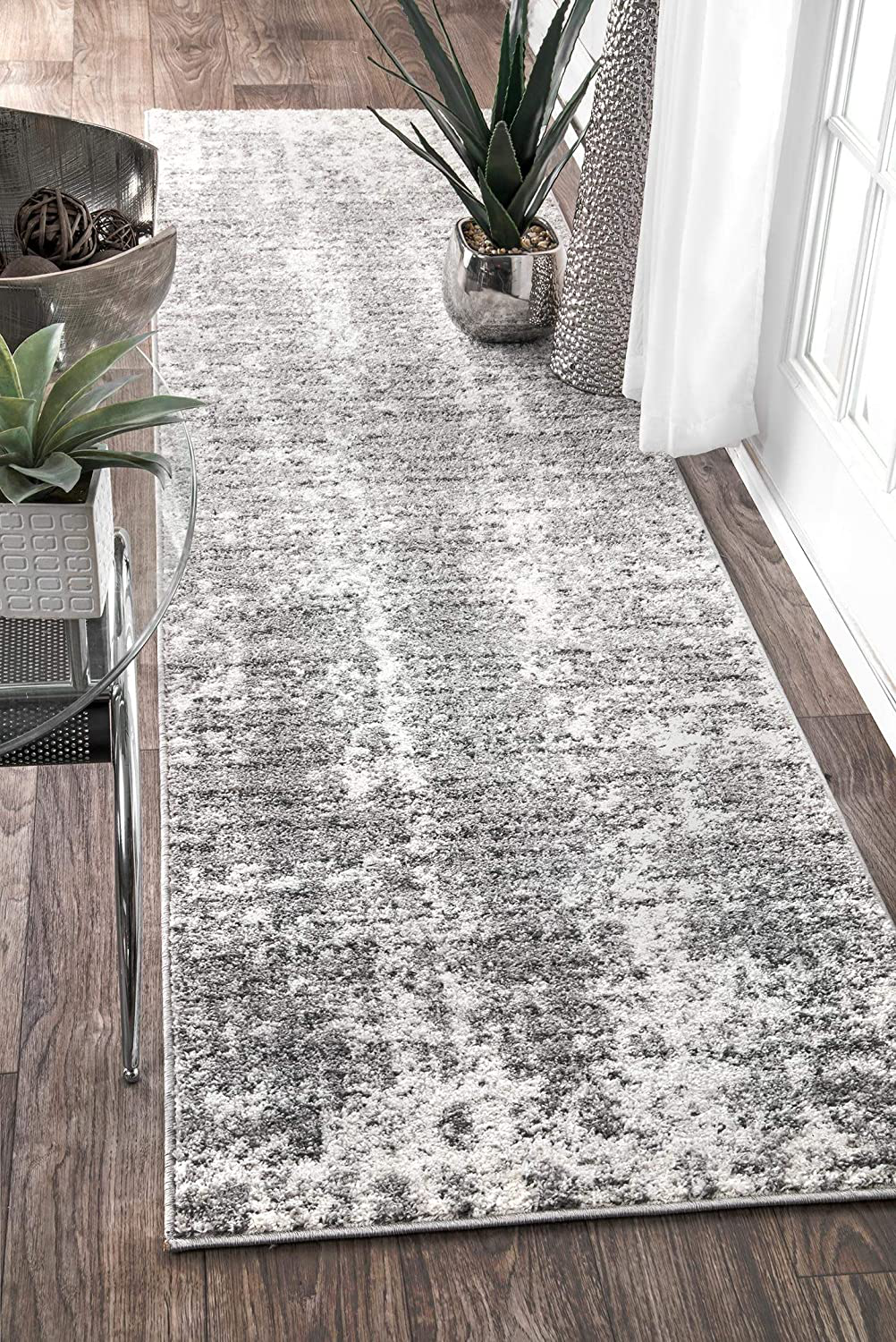 Skørter | nuLOOM Misty Shades Deedra Runner Rug, 2' 5" x 9' 5", Gray