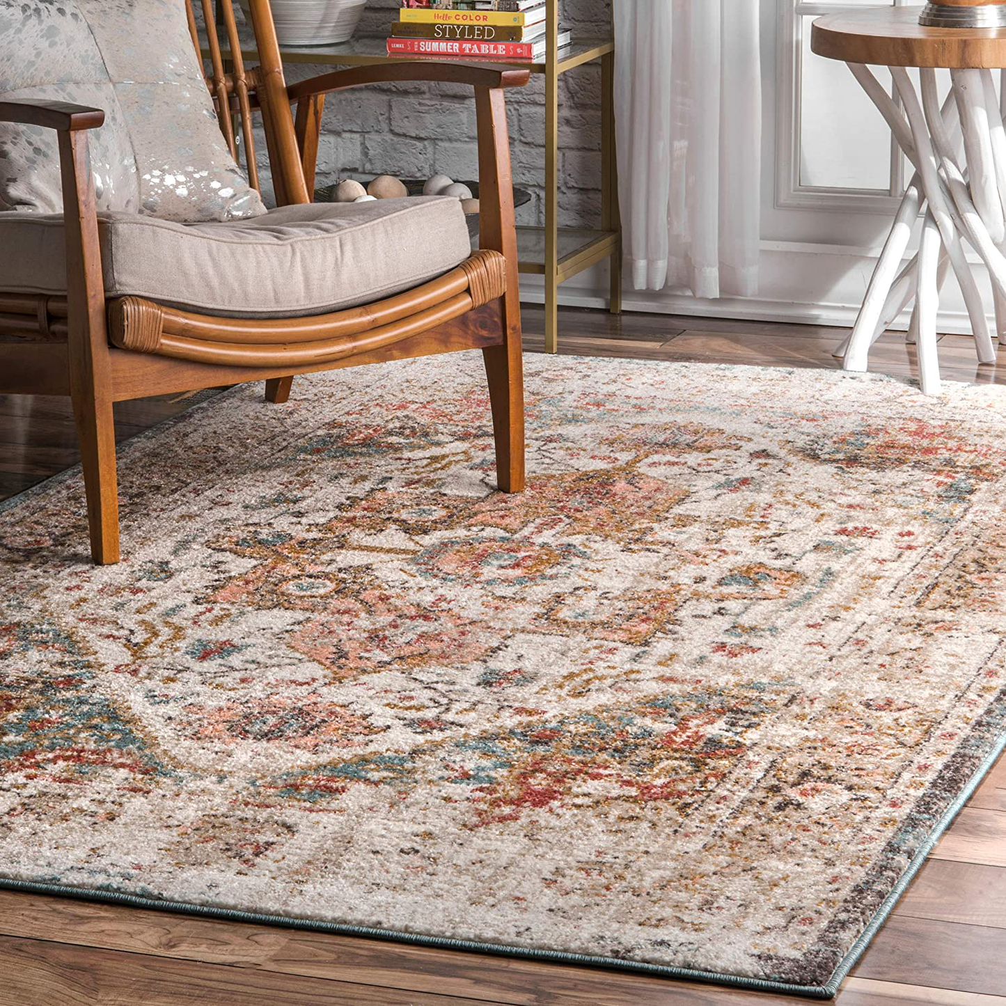 Skørter | nuLOOM Shane Persian Vintage Rug, 3' x 5', Beige