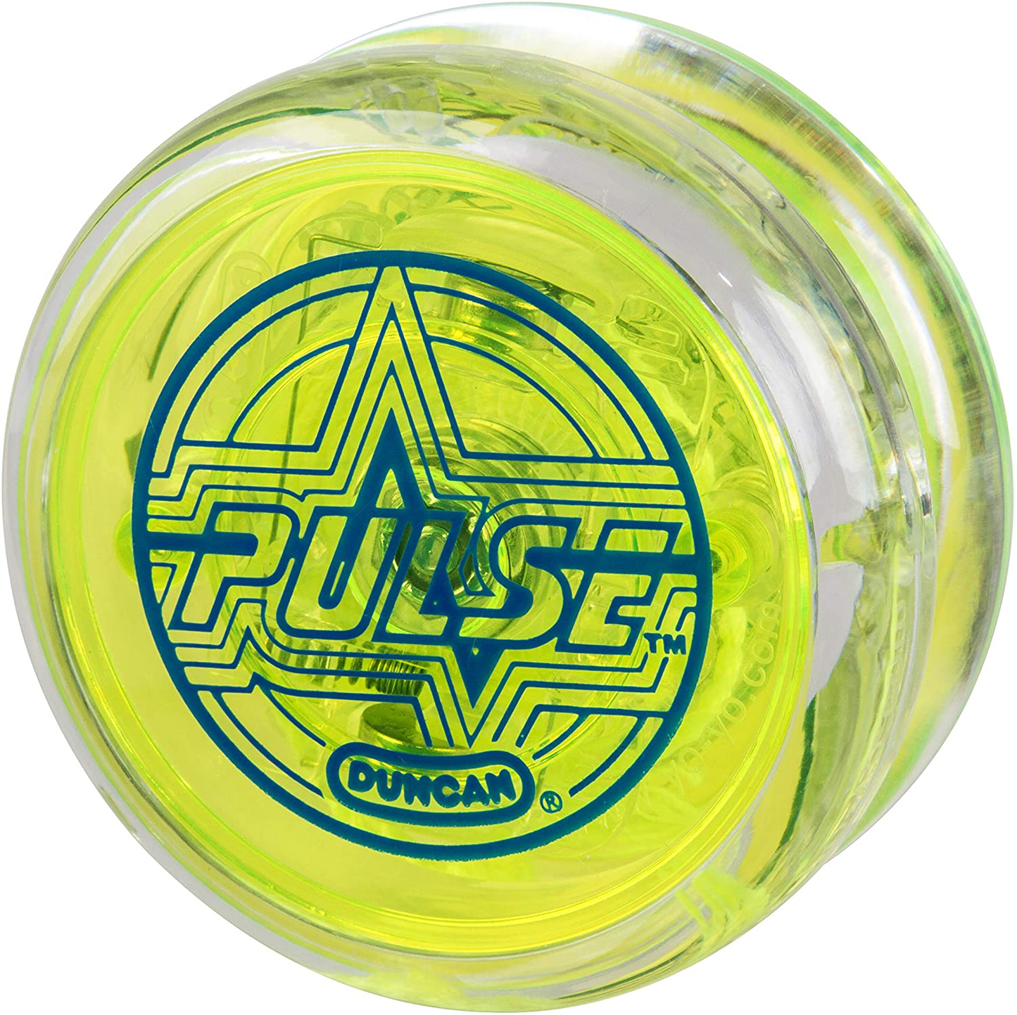 Skorter | Duncan Toys Pulse Led Light-Up Yo-Yo, Intermediate Level Yo-Yo With Ball Bearing Axle And Led Lights, Clear/Green
