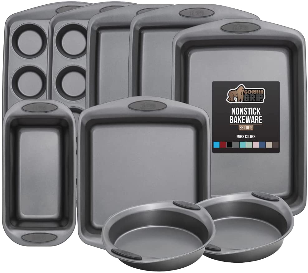 Skørter | Multipack Gorilla Grip Bakeware Sets, Nonstick, Heavy Duty Carbon Steel