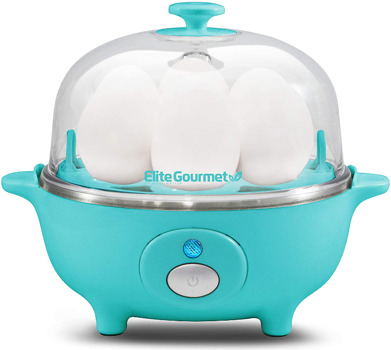 Skorter | Elite Gourmet Simple Electric 7 Egg Capacity Cooker Poacher, Scrambled Egg, Omelette Maker with Automatic Shut-off