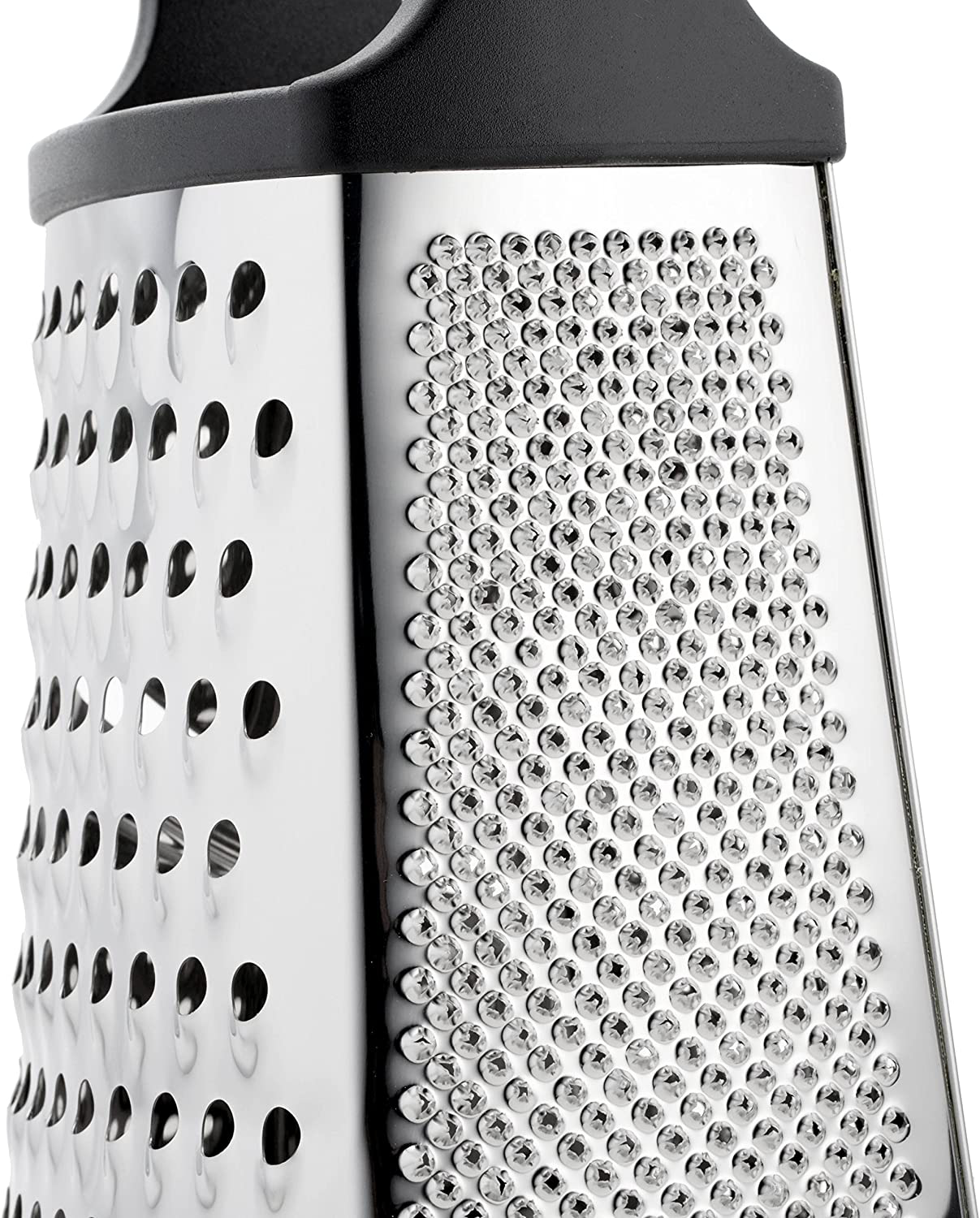 Skørter | Our Chef Professional Box Grater, Stainless Steel with 4 Sides, Best for Parmesan Cheese, Vegetables, Ginger, XL Size, Gray