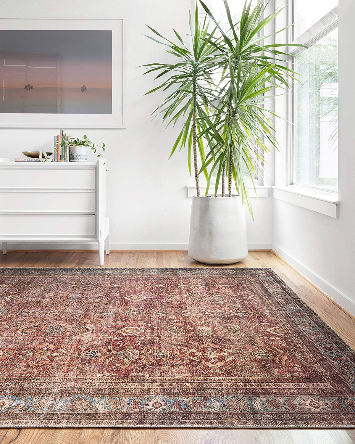 Skørter | Loloi II Layla LAY-02 Spice Traditional Runner Rug 2'-6" x 7'-6"