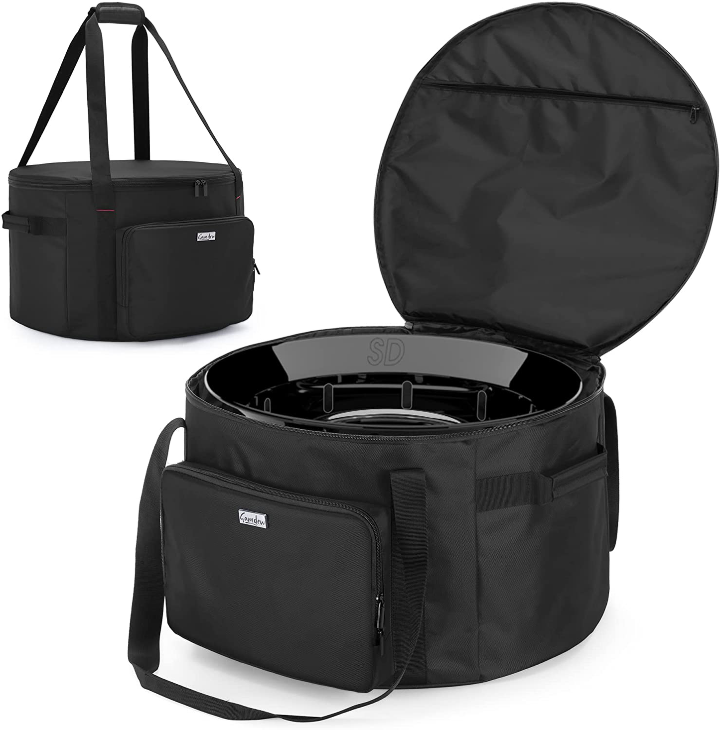 Skørter | SAMDEW 19-inch outdoor fireplace bag compatible with Outland Firebowl model 893 870 823, Firebowl travel carry bag for 19-inch diameter propane gas fireplace, black, bag only
