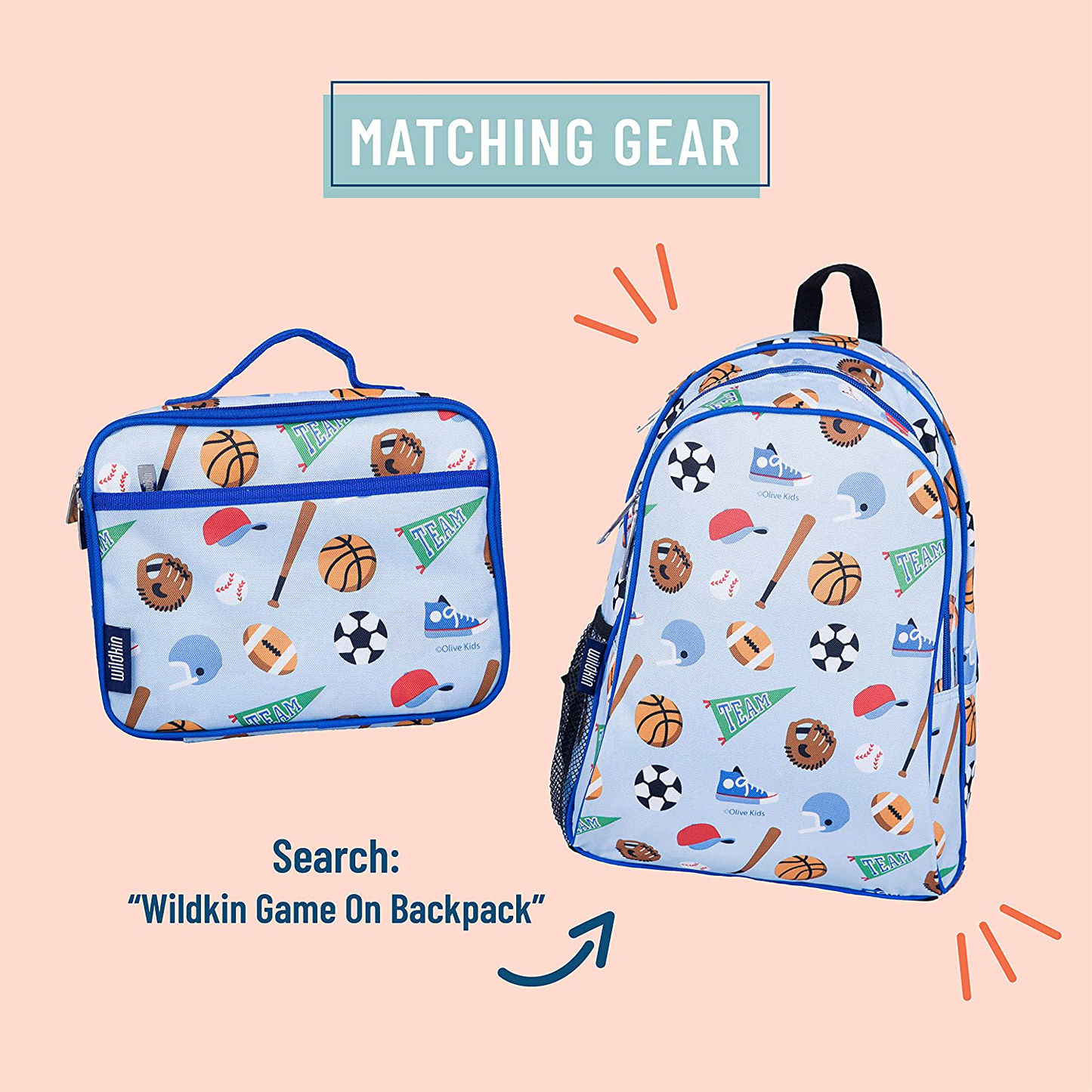 Skørter | Wildkin Kids Insulated Lunchbox Bag for Boys and Girls, Perfect Size for Packing Hot or Cold Snacks for School and Travel, Measures 9.75 x 7 x 3.25 Inches, BPA-Free, Olive Kids (Jurassic Dinosaurs)