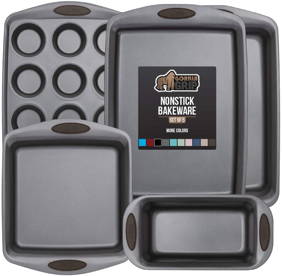 Skørter | Multipack Gorilla Grip Bakeware Sets, Nonstick, Heavy Duty Carbon Steel