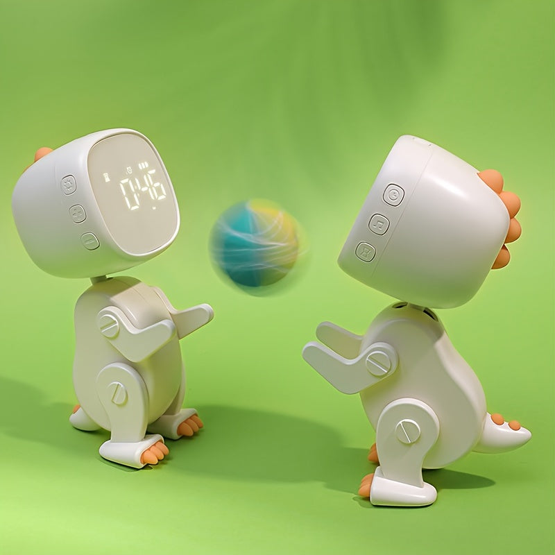 Skorter | TimeDino - Slim Cartoon Alarm Clock with USB Charging Port