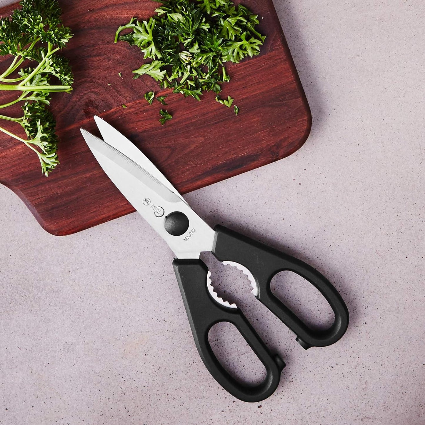 Skorter | Chef's Knife Scissors - Premium Stainless Steel Blades - Ideal for Cutting Herbs, Poultry, and Other Kitchen Tasks - Ergonomic Handles for Comfortable Grip and Precision - Multifunctional and Durable