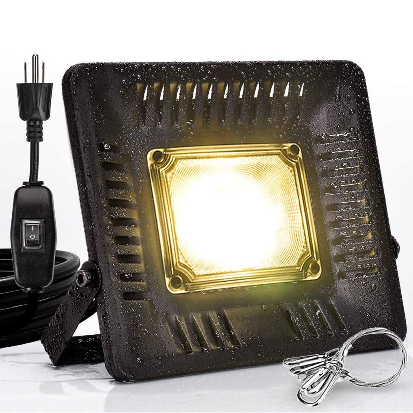 Skorter | Relassy 150W Waterproof Plant Lighting, Outdoor Grow Lights, Sun-like, Full Spectrum LED Grow Lamp, Noise-free, Ultra Thin, Heat Dissipation, For Germination, Flowering, Fruiting