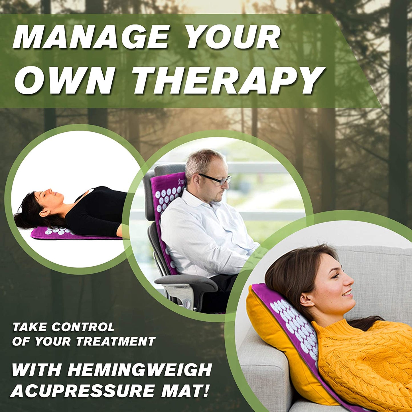 Skorter | Acupressure Pain Relief Massage Mat And Pillow Set