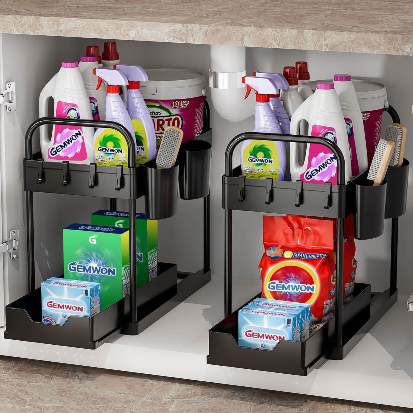 Skorter | EcoSpace - 2-tier under-desk shelf