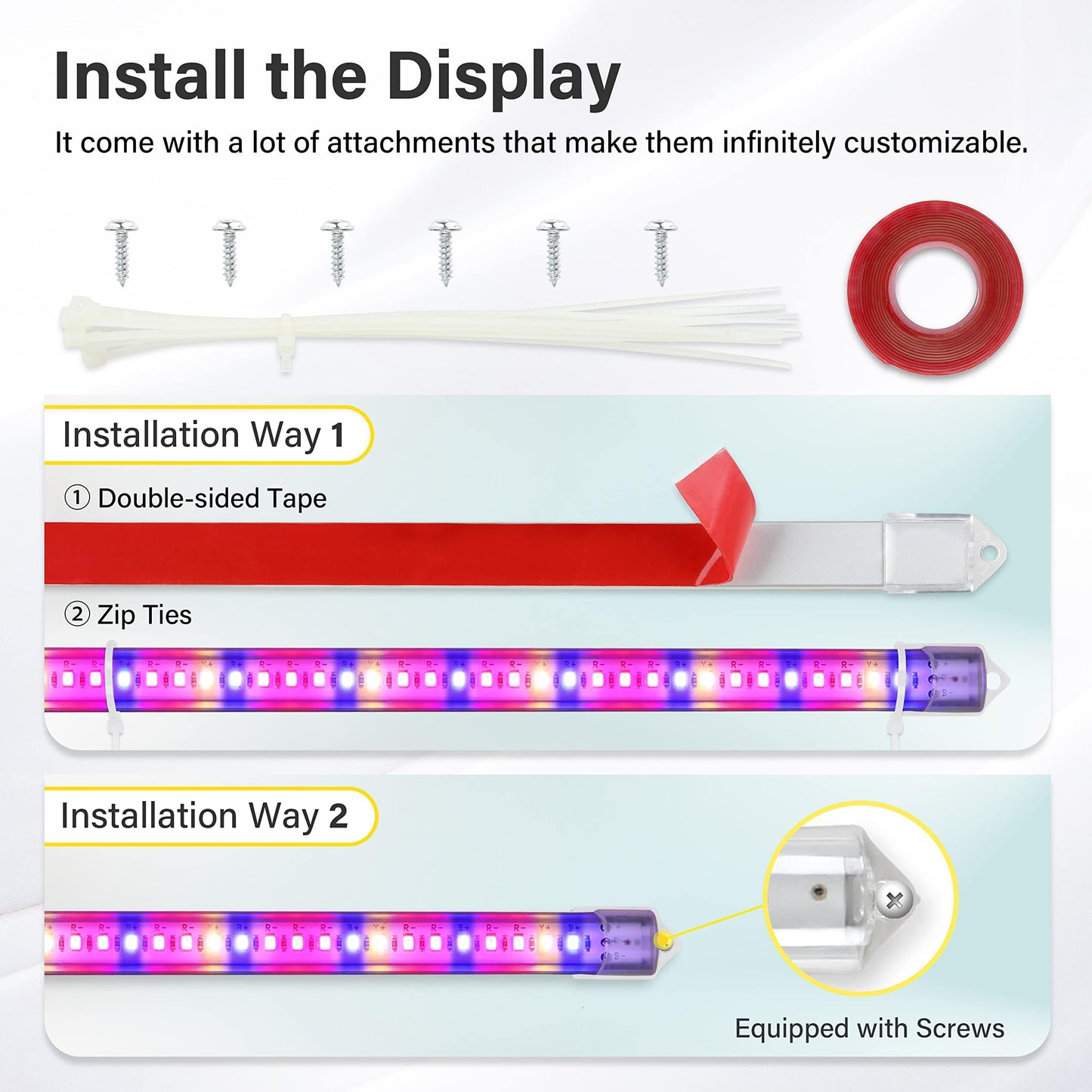 Skorter | Ipower 40W Led Grow Light Strips - Full Spectrum Indoor Plant Lighting With Timer & Dimmable Levels