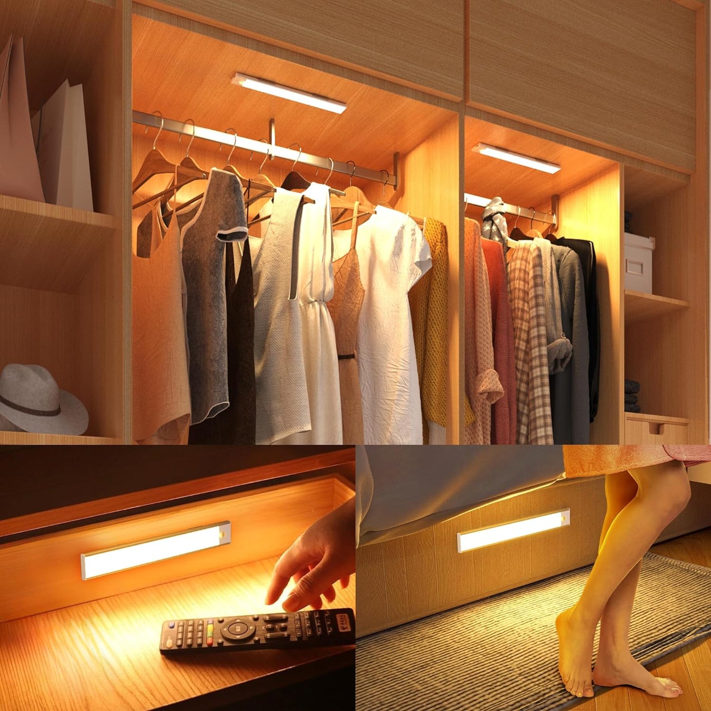 Skorter | LuminaLux - Smart Wireless LED Light, Three Light Modes | Motion Sensor Activated