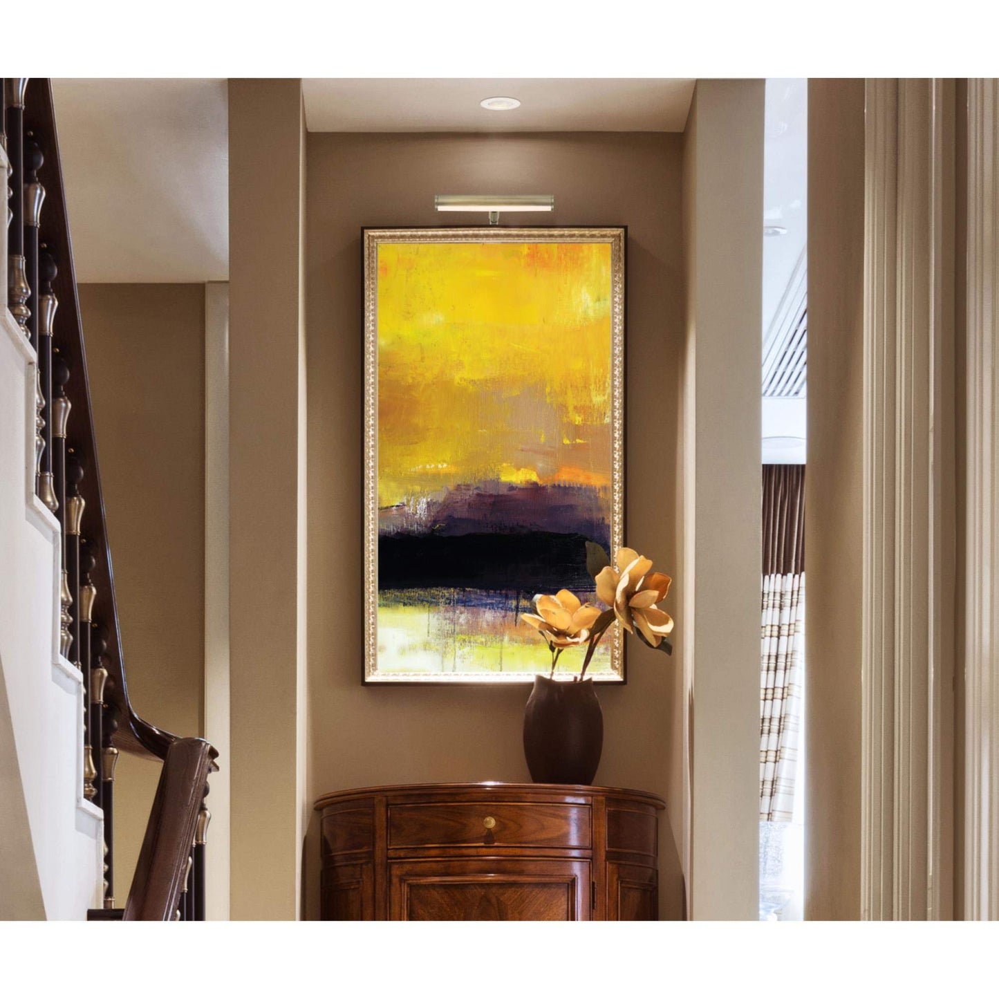 Skorter | Westinghouse 7" Adjustable Led Picture Light, 2W, Antique Brass Finish, 3000K, White