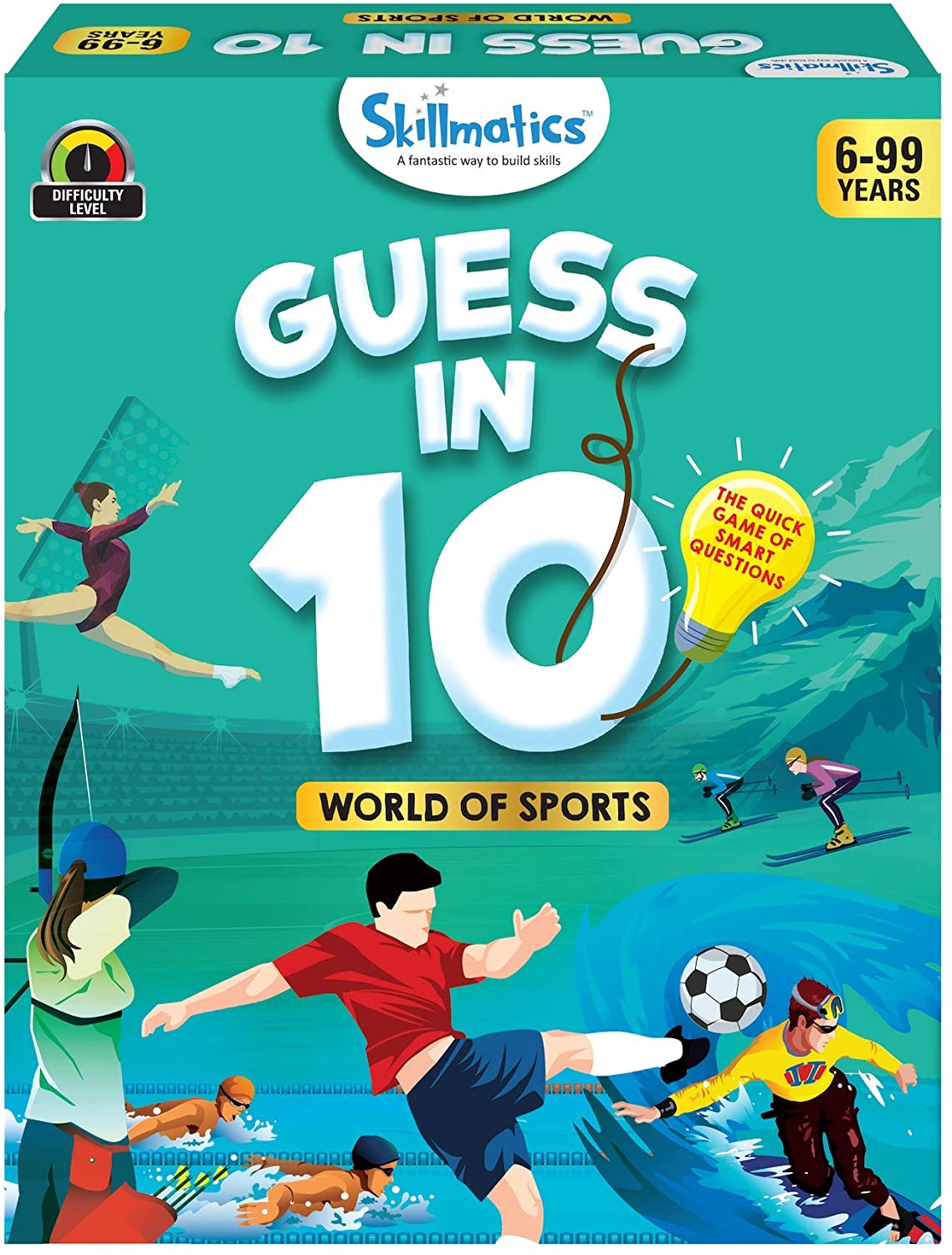 Skorter | Skillmatics Educational Game: Animal Planet - Guess in 10 (Ages 6-99) | Card Game of Smart Questions | General Knowledge for Kids, Adults and Families | Gifts for Boys and Girls