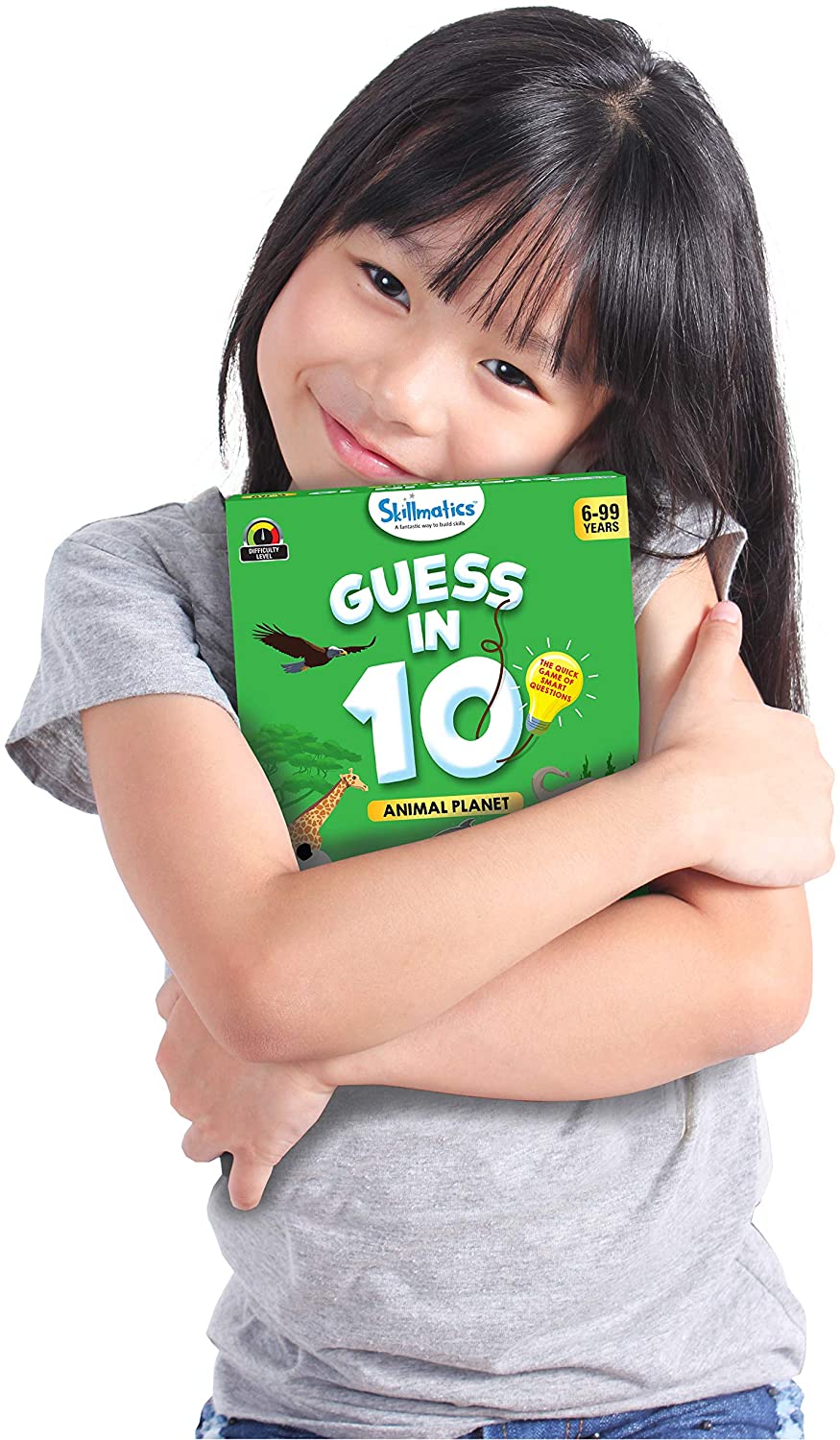 Skorter | Skillmatics Educational Game: Animal Planet - Guess in 10 (Ages 6-99) | Card Game of Smart Questions | General Knowledge for Kids, Adults and Families | Gifts for Boys and Girls