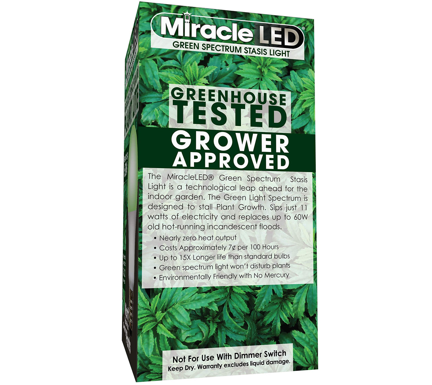 Skorter | Miracleled 604614 Green Spectrum 60W Grow Light For Indoor Plants, 1 Pack
