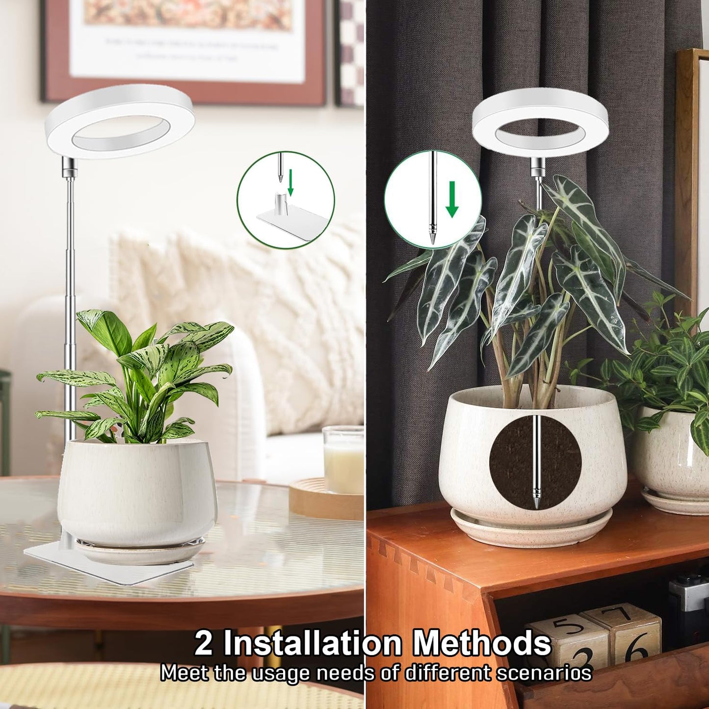 Skorter | Ej'S Super Car Indoor Plant Growth Light, Adjustable LED Lamp with Timer & 4 Brightness Levels, 2 Pack