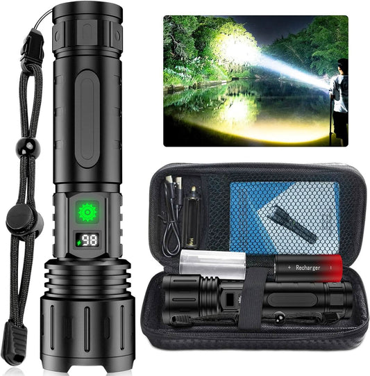 Skorter | BEAMFORCE X100 – LED flashlight with 100,000 lumens, 5 light modes & power bank function