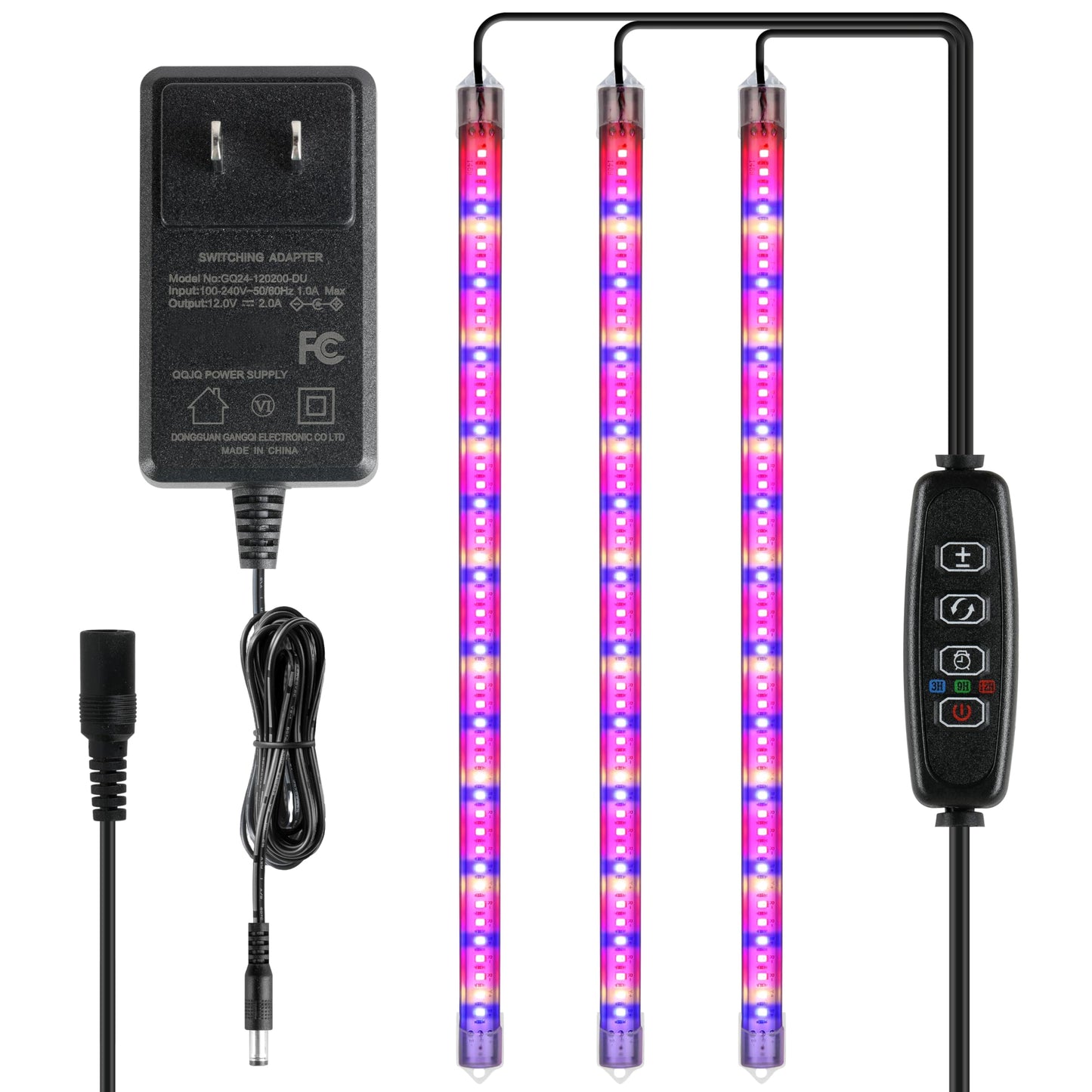 Skorter | Ipower 40W Led Grow Light Strips - Full Spectrum Indoor Plant Lighting With Timer & Dimmable Levels