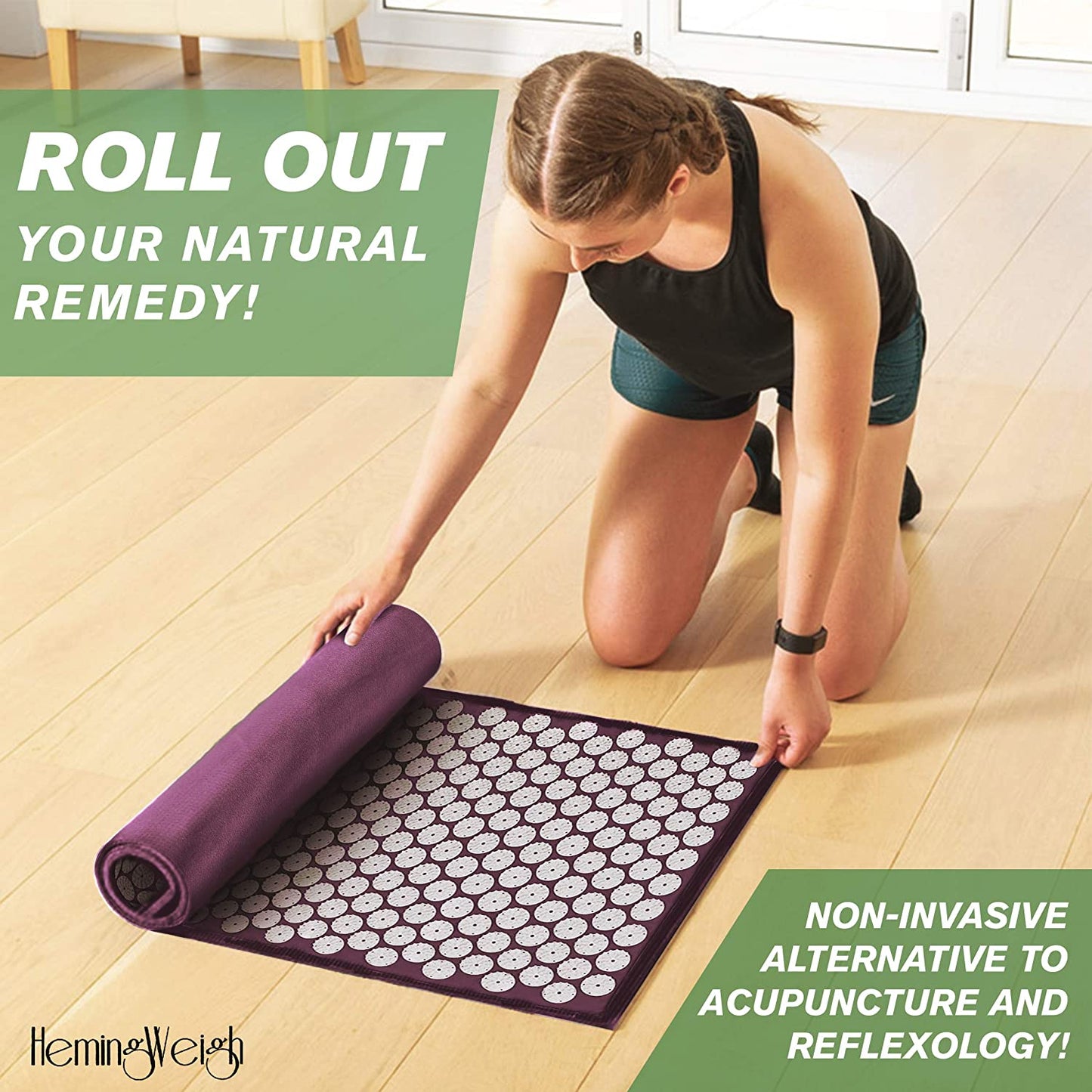 Skorter | Acupressure Pain Relief Massage Mat And Pillow Set