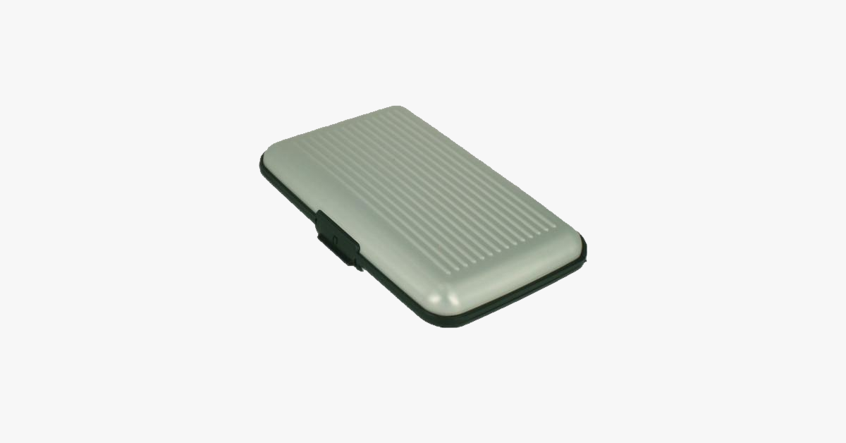 Skorter | Aluminium Metal Glossy Card Holder - Stylish Travel Wallet - Best Protection Against RFID Scanning