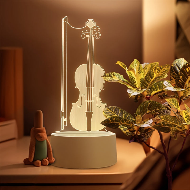 Skorter | MusicLamp - 3D Illusion Cello LED Table Lamp