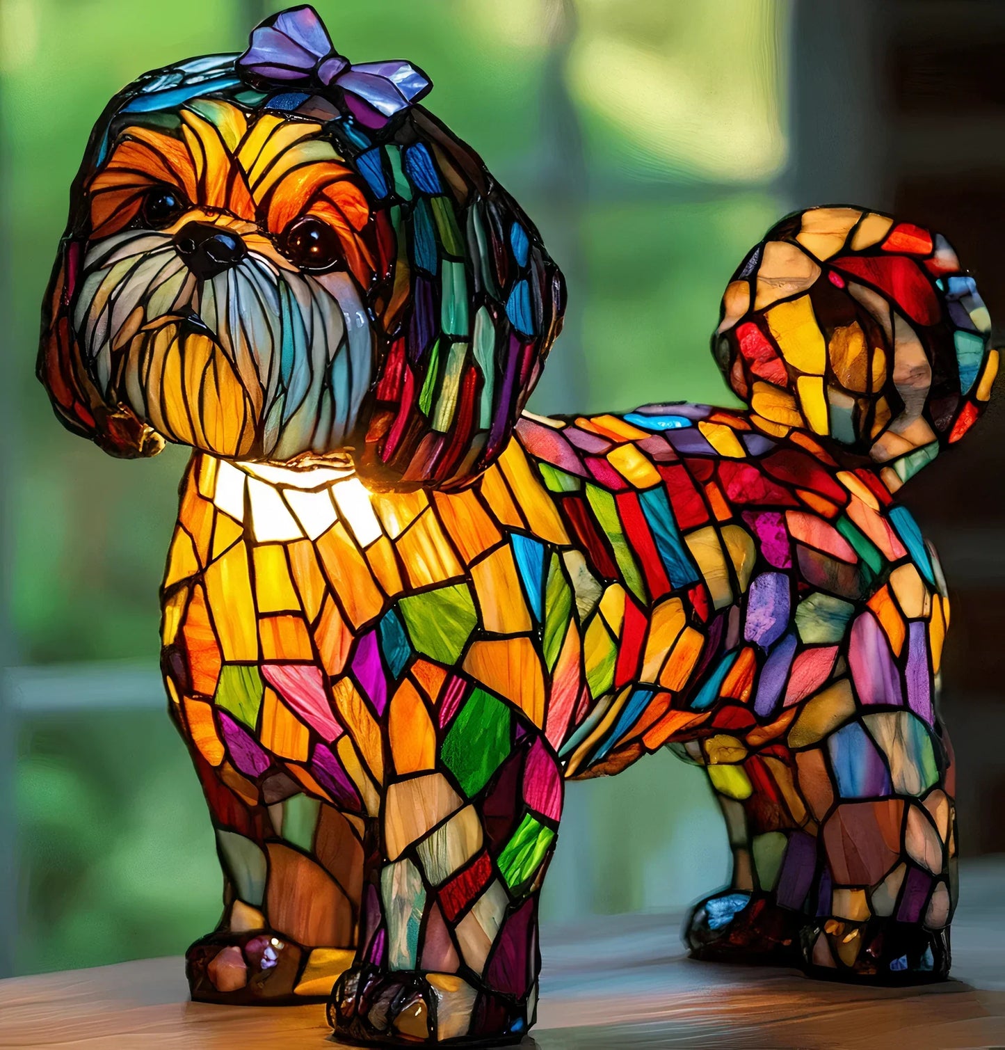 Skorter | GlowPaw Dog Tribute Lamp – Handmade Acrylic Night Light for Dog Lovers (USB Powered)