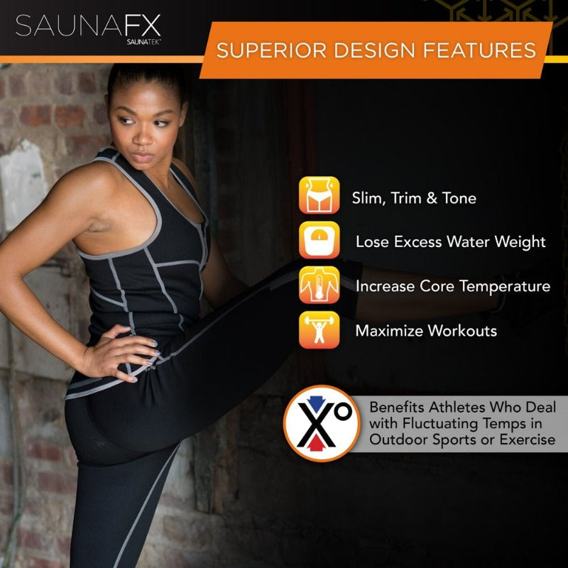 Skørter | Women's Slimming Neoprene Sauna Vest with Microban Antimicrobial Protection