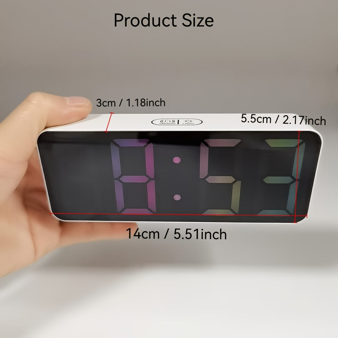 Skorter | TimeGlow - Compact LED Digital Alarm Clock with Adjustable Brightness