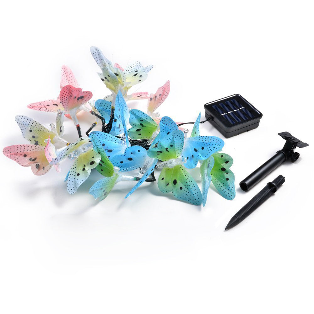 Skorter | Solar Butterfly 12/20 Lights LED Outdoor Waterproof String Lights