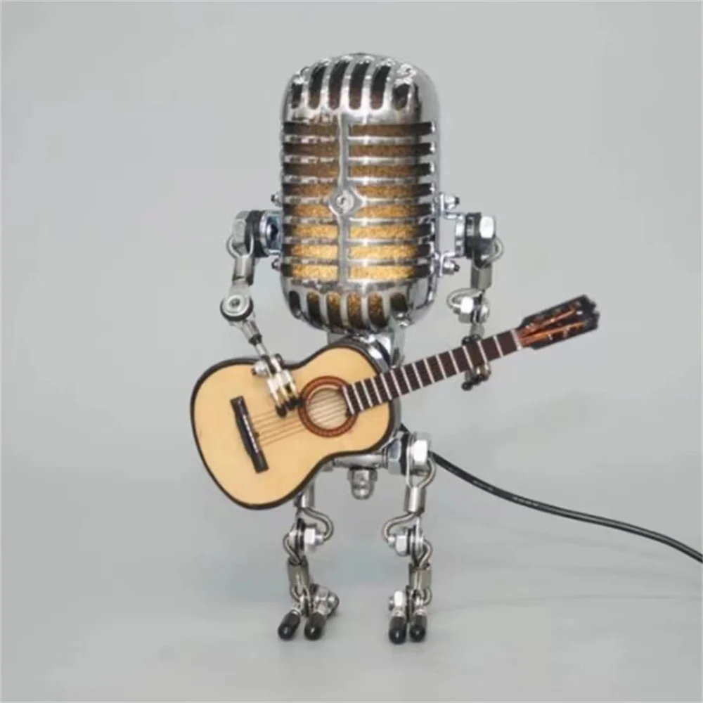 Skorter | Dimmable Robot Table Lamp with Guitar Design